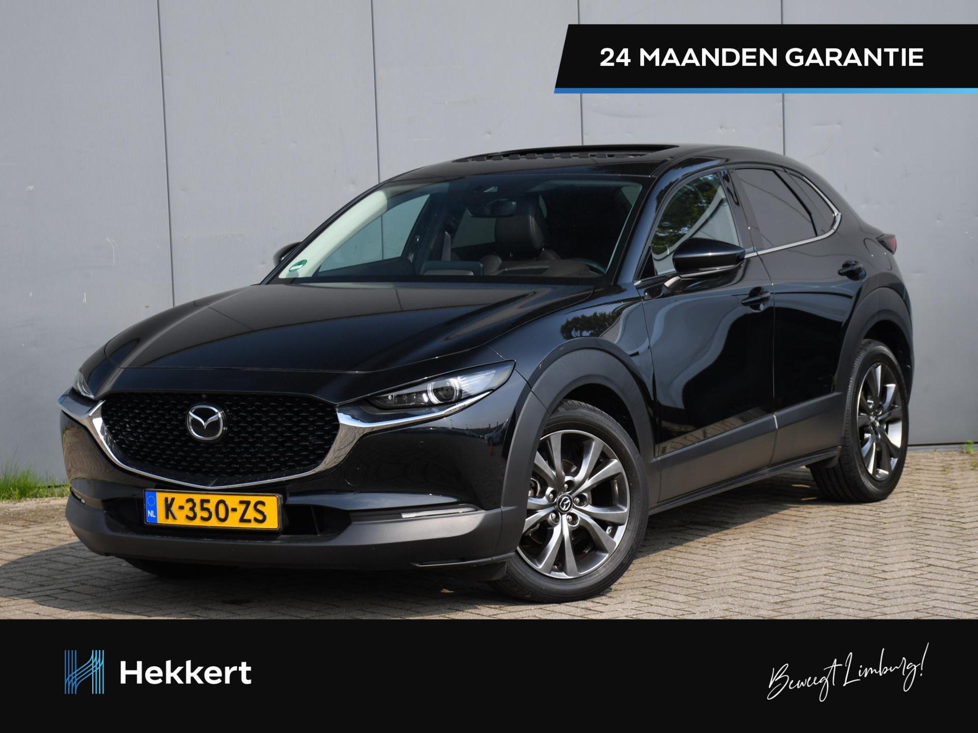 Mazda CX-30 Luxury 2.0 e-SkyActiv-X M Hybrid 180pk Automaat SCHUIF-DAK | HUD | PDC + 360° CAM. | 18''LM | DODE HOEK | LEDER