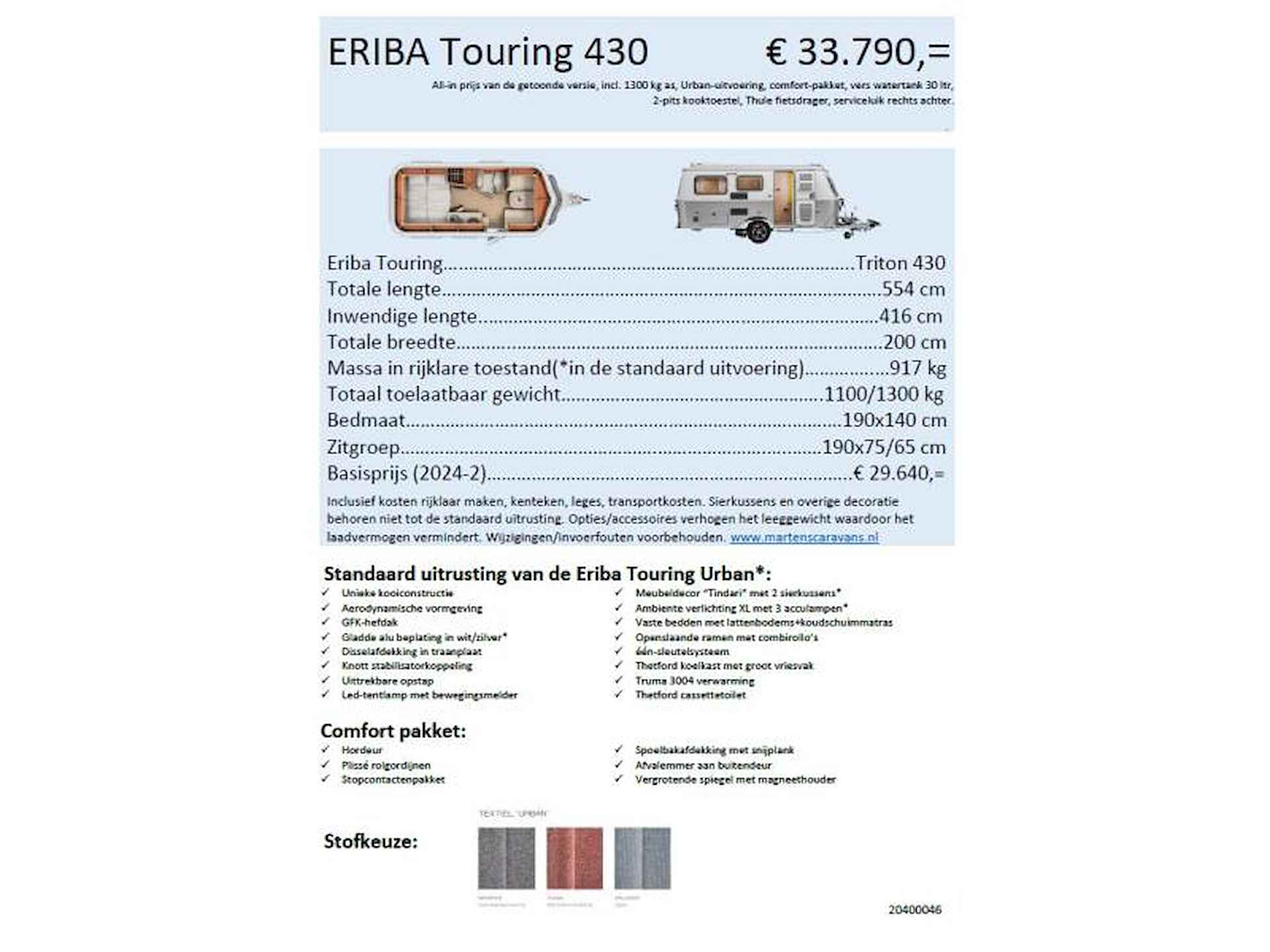 Eriba Touring 430 Urban-uitvoering - 17/17