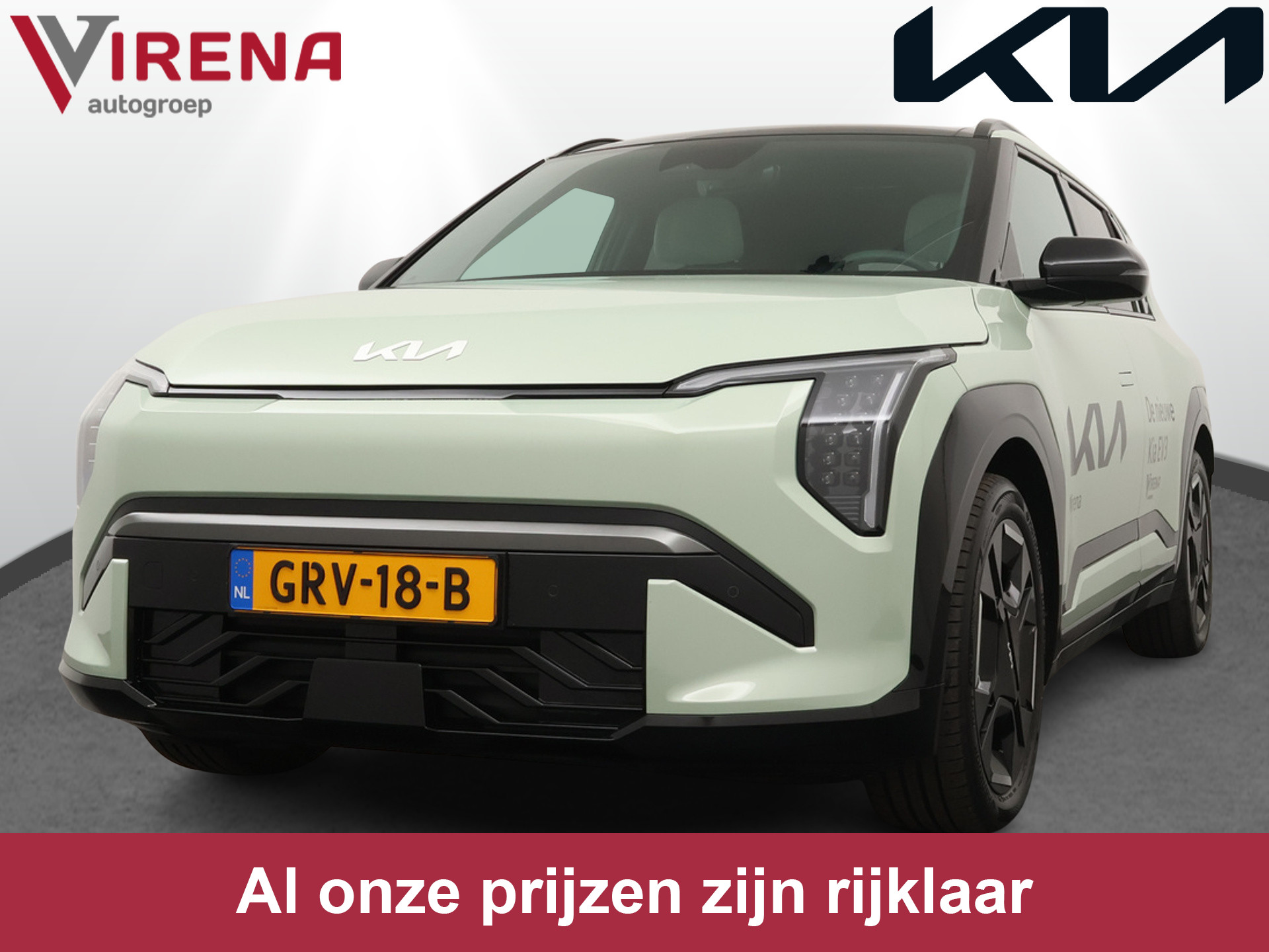 Kia EV3 GT-Line 81.4 kWh - Rijdende Demo - Draadloze Apple CarPlay / Android Auto - Stoel en stuurwiel verwarming - Panoramadak - Harman Kardon Audio - Dodehoek assistent - Fabrieksgarantie tot 11-2031