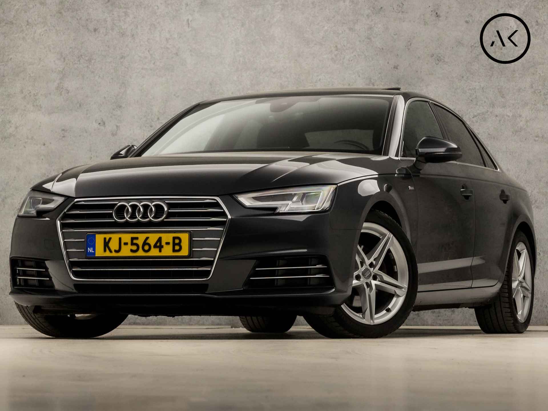 Audi A4 Limousine 1.4 TFSI S-Line Sport 150Pk Automaat (SCHUIFDAK, DIGITAL COCKPIT, 2X S-LINE, GROOT NAVI, GETINT GLAS, LEDER, SPORTSTOELEN, CRUISE, LED KOPLAMPEN, NIEUWE APK, NIEUWSTAAT)