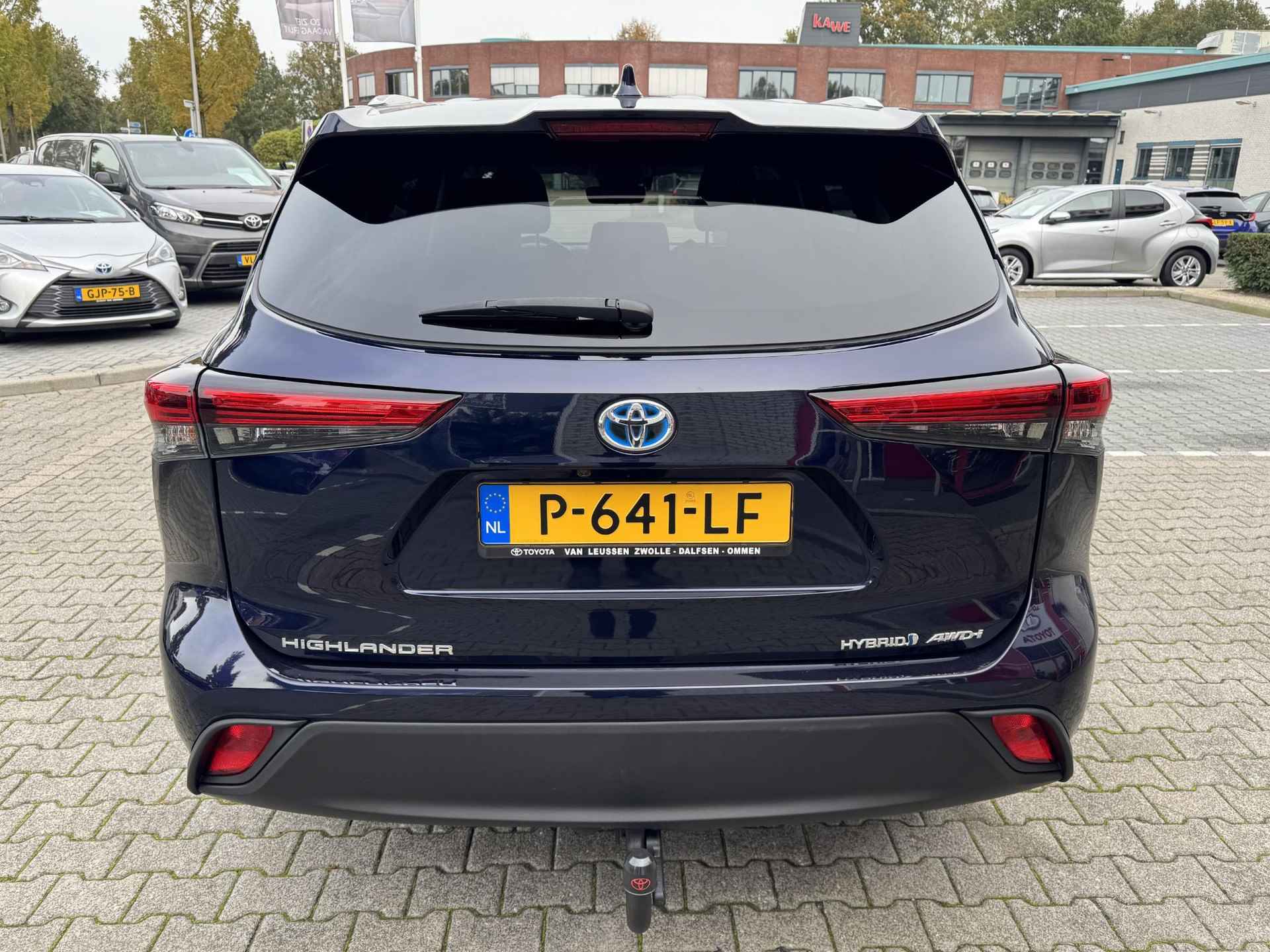 Toyota Highlander 2.5 AWD HYBRID 1E EIG-NL-AUTO LEDER AFN-TREKHAAK 2000KG-TREKGEW STOELVERW KEYLESS AD-CRUISE CAMERA APPLE/ANDROID - 4/40