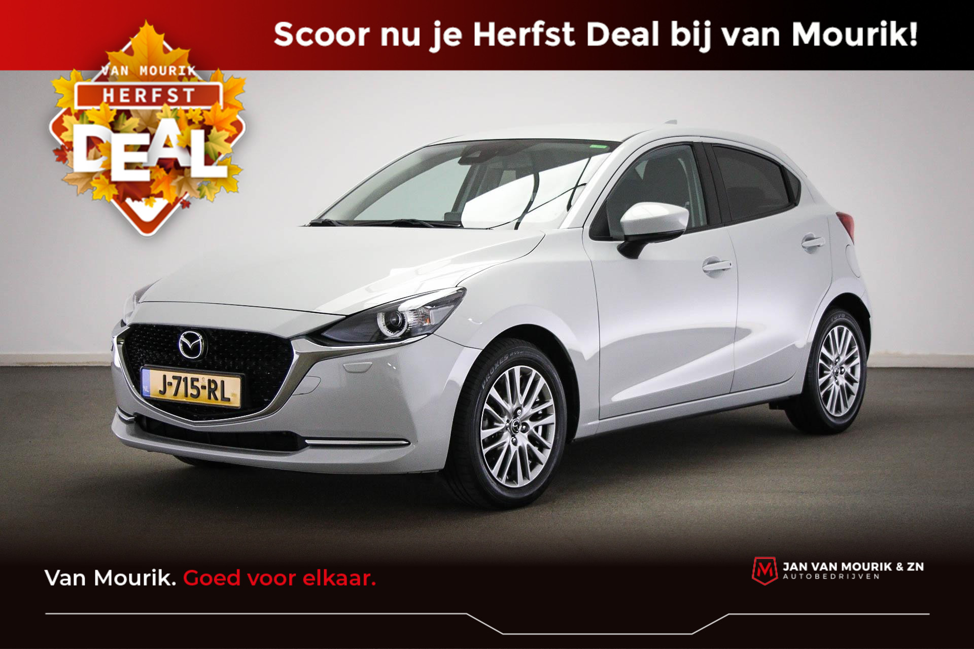 Mazda 2 1.5 Skyactiv-G Luxury | LED | CLIMA | STUURWIELVERWARMING | CRUISE | DAB | PDC | 16"