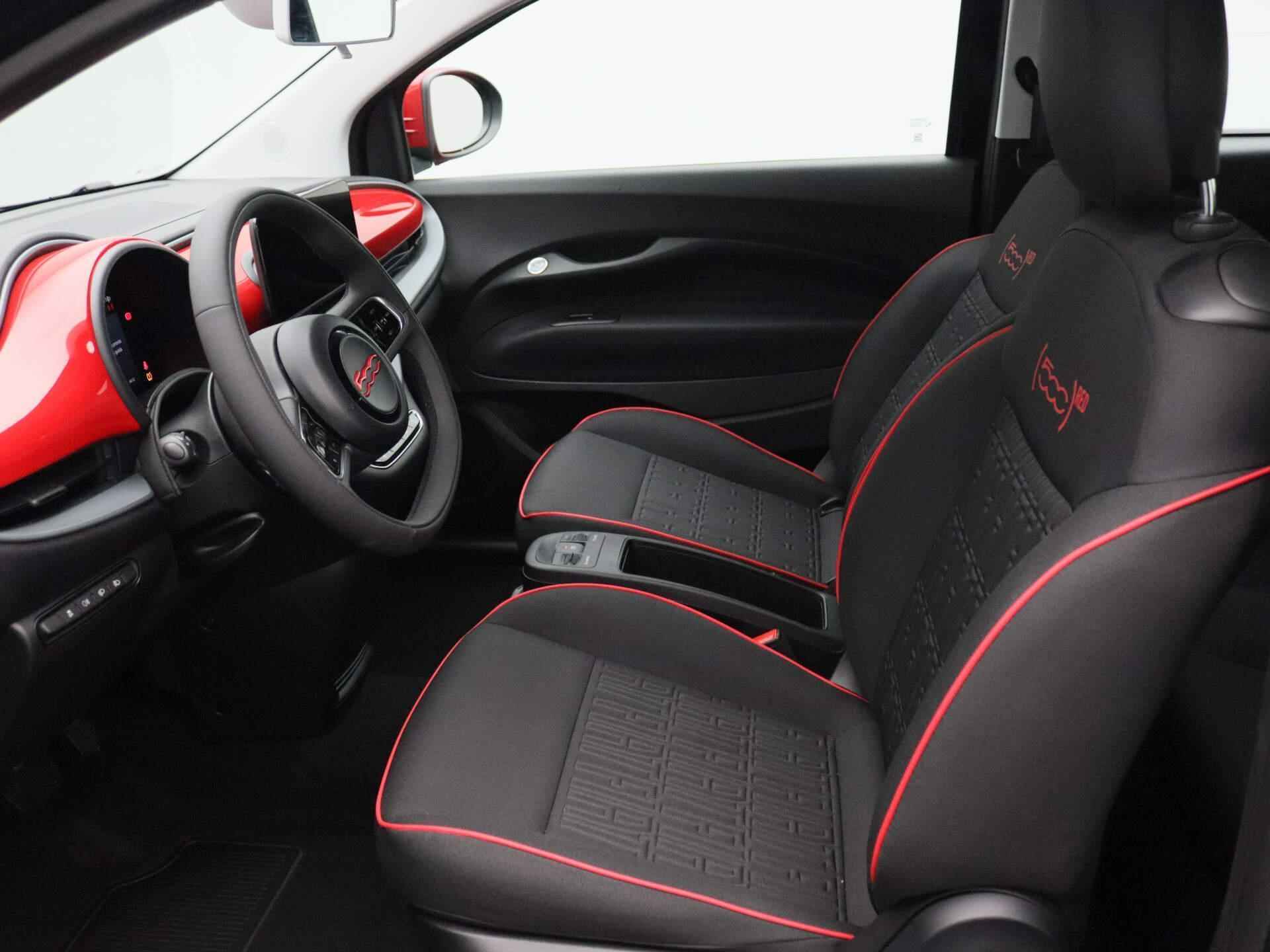 Fiat 500e RED 24 kWh | Cabrio | Carplay draadloos | Climate Control | Lane Assist || VAN MOSSEL VOORRAADVOORDEEL || - 6/24