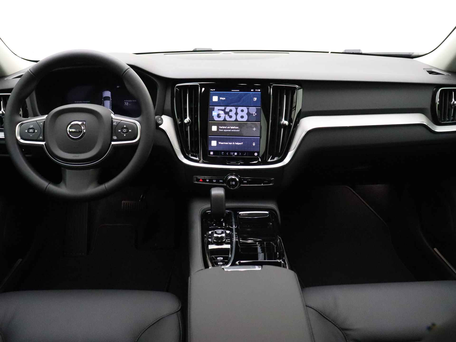 Volvo V60 T6 350pk AWD Essential Edition / NIEUW / DIRECT LEVERBAAR / Adapt. Cruise / BLIS / Leder / 19'' / Donker glas / Stoel + Stuurw. Verwarming / - 11/37