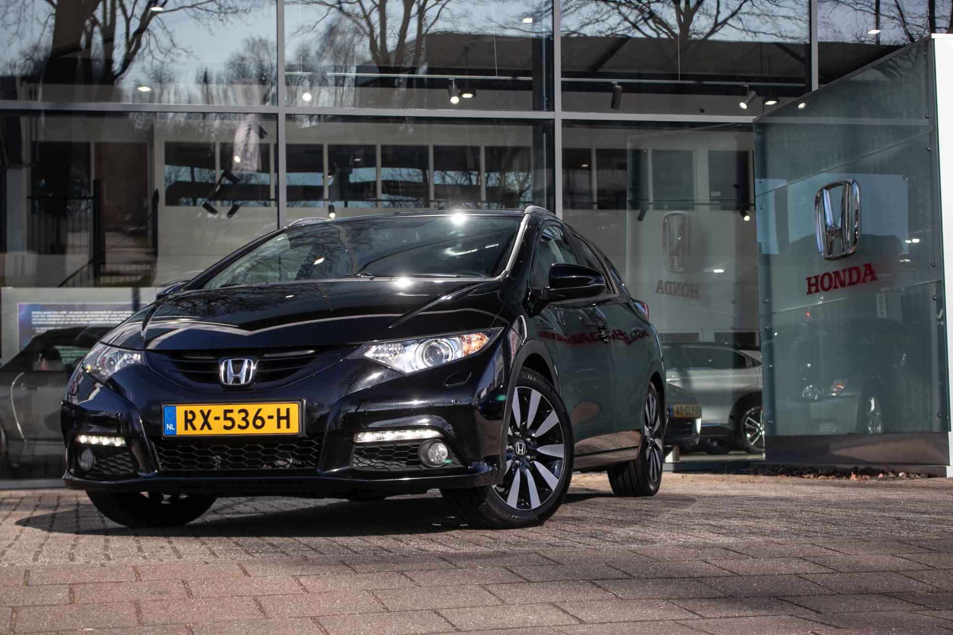 Honda Civic Tourer 1.6D Executive - All in rijklaarprijs | Trekhaak | Navi | Leder | Camera - 14/44