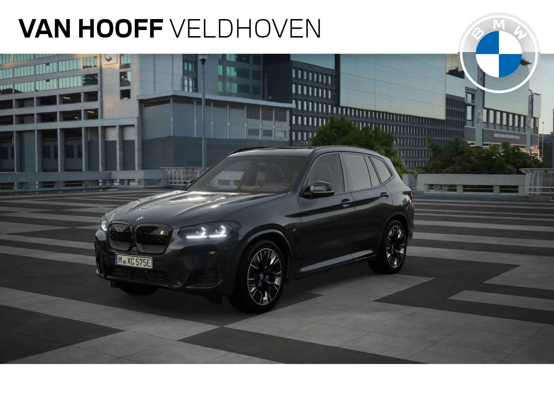 BMW iX3 High Executive 80 kWh / Sportstoelen / Adaptieve LED / Adaptief M Onderstel / Parking Assistant Plus / Gesture Control / Driving Assistant Professional - 1/11