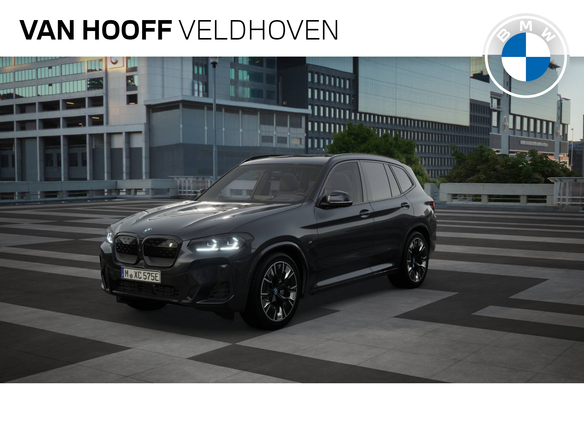 BMW iX3 High Executive 80 kWh / Sportstoelen / Adaptieve LED / Adaptief M Onderstel / Parking Assistant Plus / Gesture Control / Driving Assistant Professional bij viaBOVAG.nl