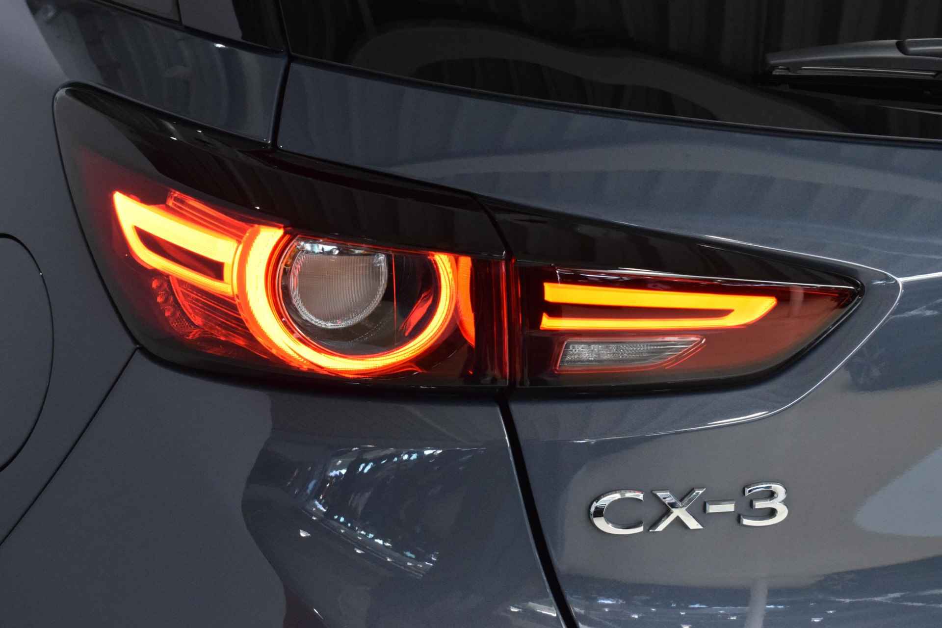 Mazda CX-3 2.0 SkyActiv-G 121 Luxury | Achteruitrijcamera | Parkeersensoren | Dodehoek detectie | Cruise control | Stoelverwarming | Head-up | Navigatie | Keyless entry | - 14/50