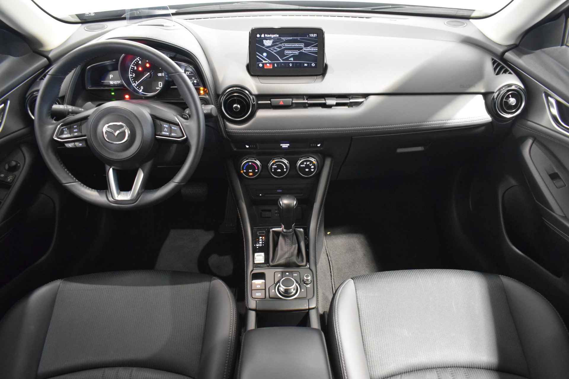 Mazda CX-3 2.0 SkyActiv-G 121 Luxury | Achteruitrijcamera | Parkeersensoren | Dodehoek detectie | Cruise control | Stoelverwarming | Head-up | Navigatie | Keyless entry | - 27/50