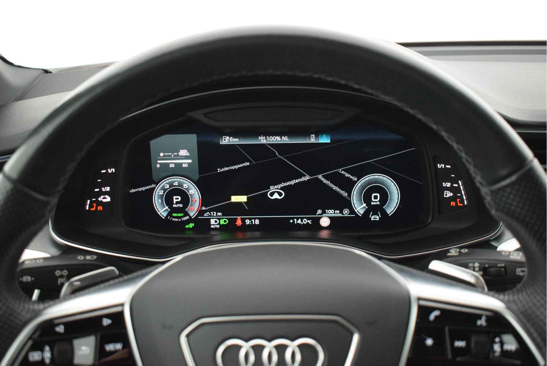 Audi A6 Avant 55 TFSI e 368pk quattro 2x S-Line Black Edition Trekhaak 360Camera Matrix Led B&O Stoelverwarming Navigatie - 50/64