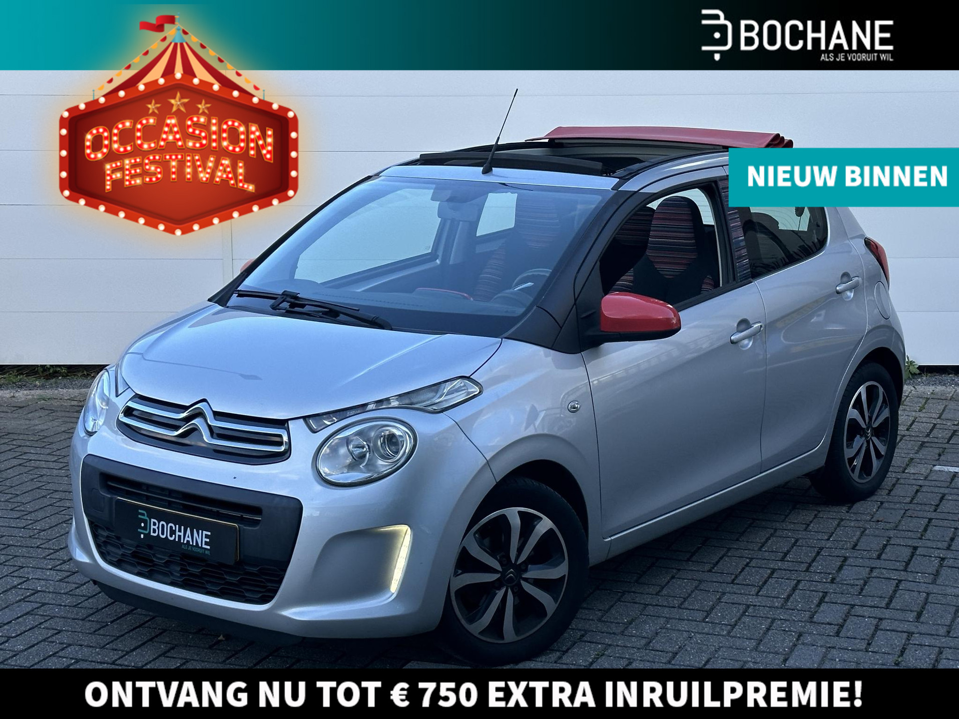 Citroen C1 1.0 e-VTi Airscape Feel | Open Dak | Airco | 5-drs | Compleet Onderhouden | 2e eig. | NL Auto!