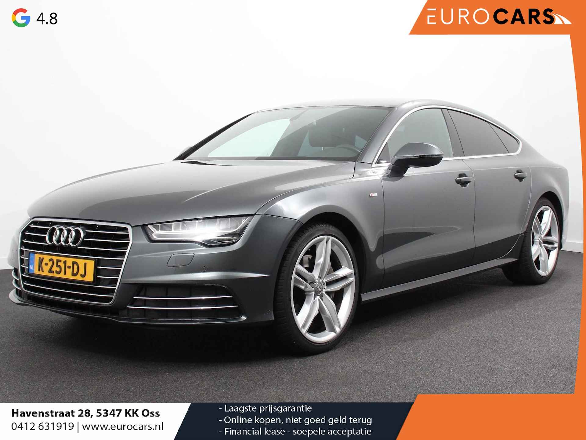 Audi A7 Sportback 2.0 TFSI 251pk Automaat S-Line | Navigatie | Airco | Extra getint glas | Lichtmetalen velgen