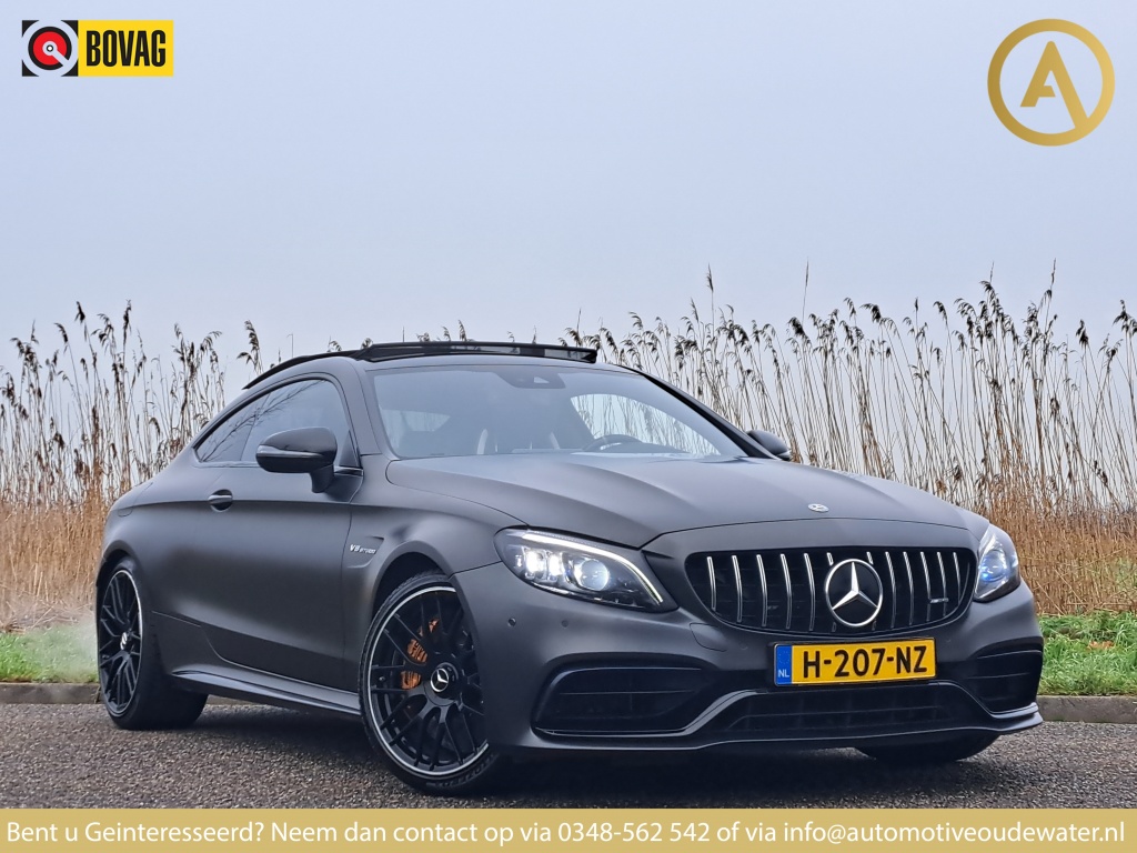 Mercedes-benz C-klasse AMG C63 S | 825 PK | KERAMISCH | PANO | ACC | MAT ZWART