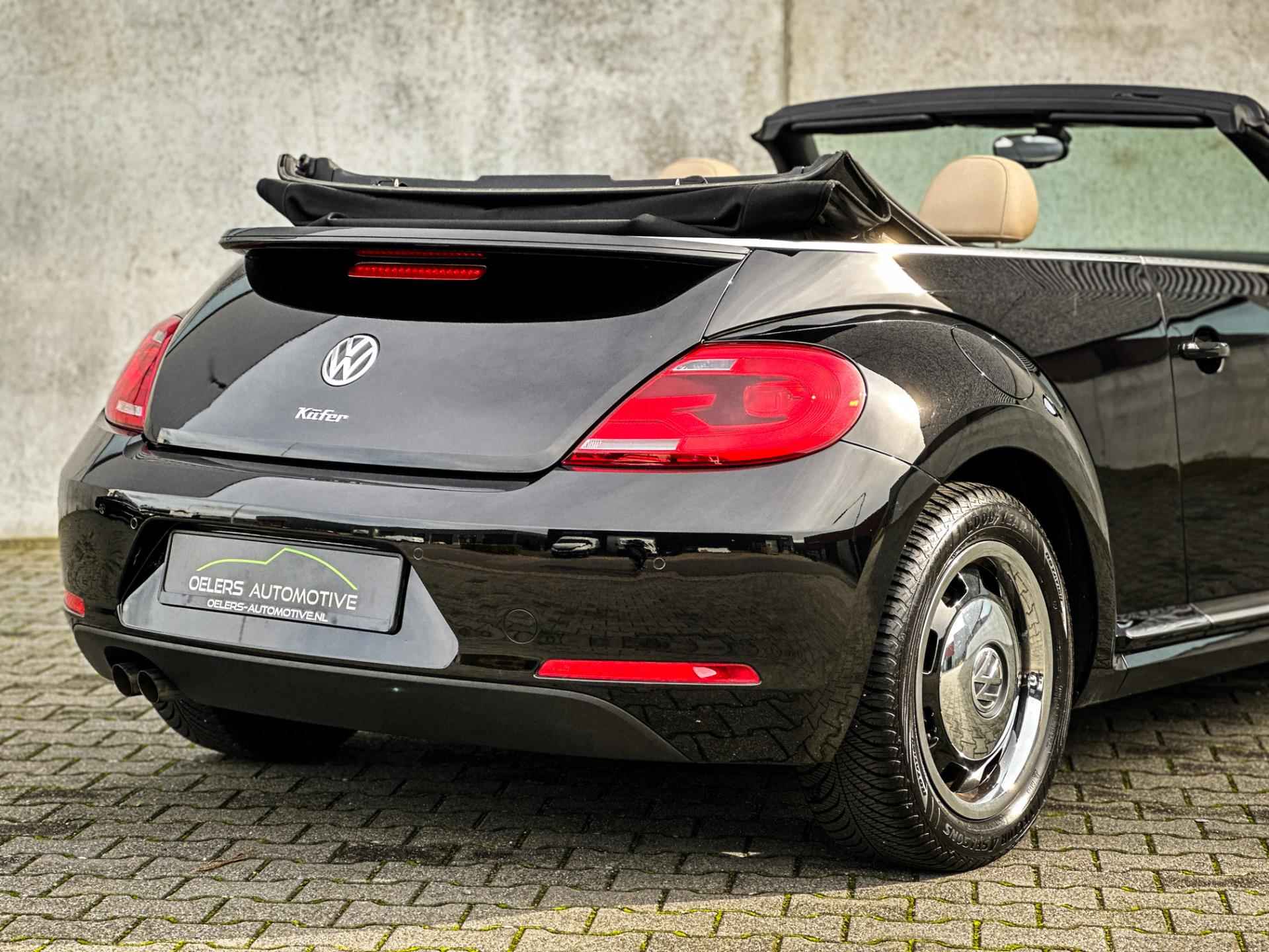 Volkswagen Beetle Cabriolet 1.4 TSI 50's Edition | Clima | Cruise | Navi | Leder | Stoelverw. | Bleutooth | Uniek! | - 4/44