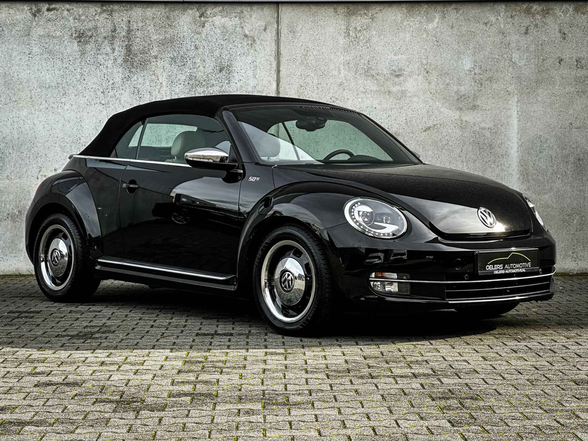 Volkswagen Beetle Cabriolet 1.4 TSI 50's Edition | Clima | Cruise | Navi | Leder | Stoelverw. | Bleutooth | Uniek! | - 5/44