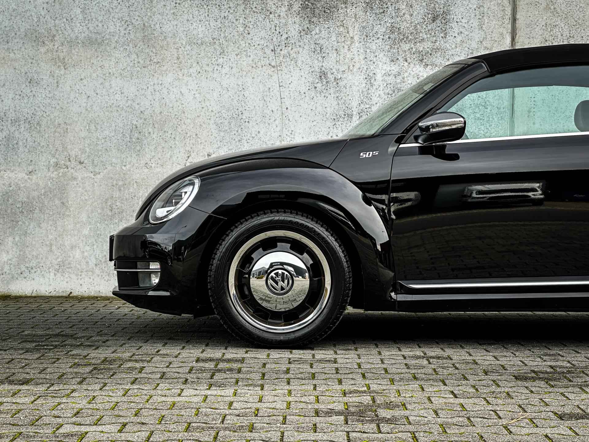 Volkswagen Beetle Cabriolet 1.4 TSI 50's Edition | Clima | Cruise | Navi | Leder | Stoelverw. | Bleutooth | Uniek! | - 10/44