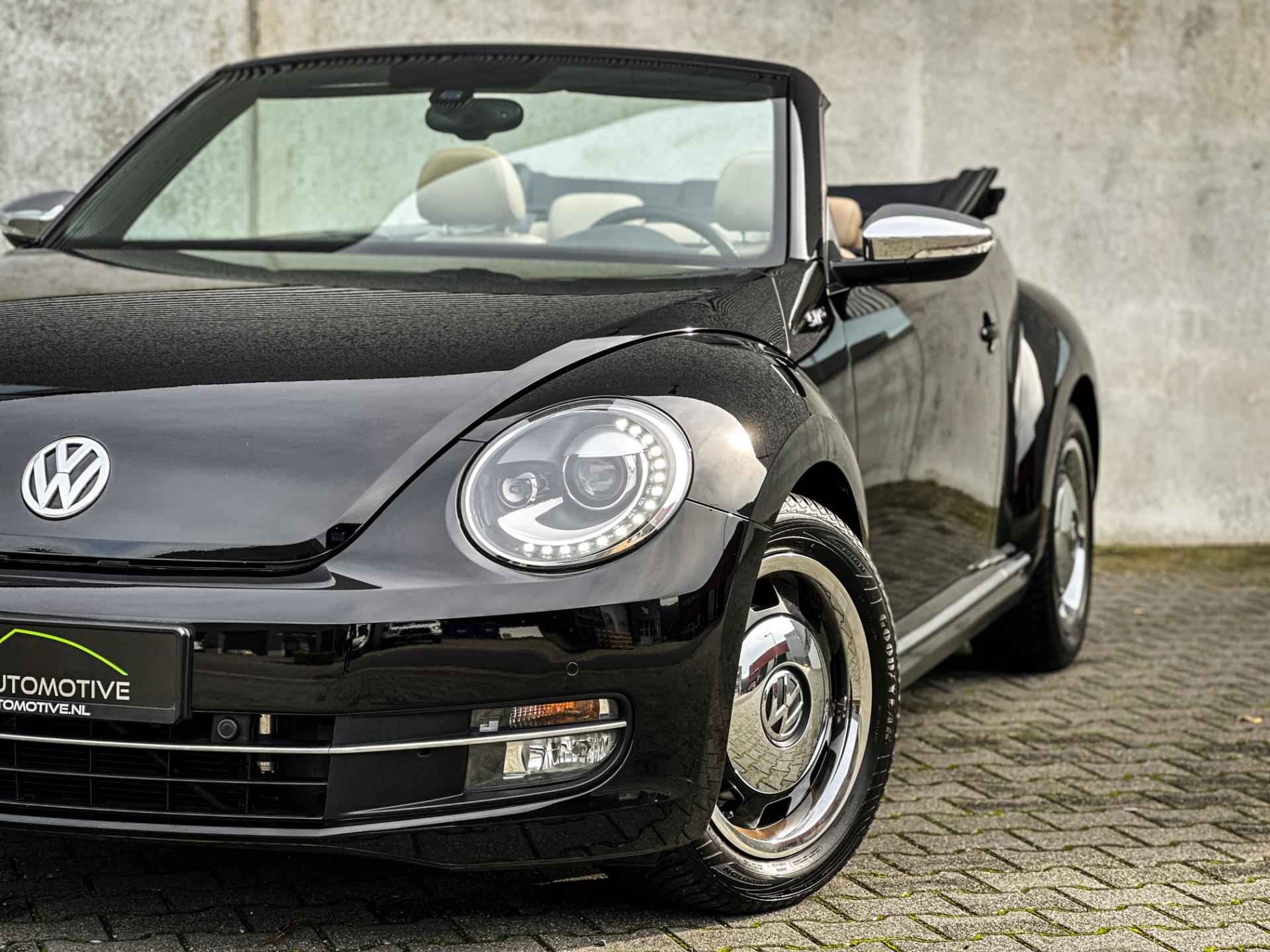 Volkswagen Beetle Cabriolet 1.4 TSI 50's Edition | Clima | Cruise | Navi | Leder | Stoelverw. | Bleutooth | Uniek! | - 14/44