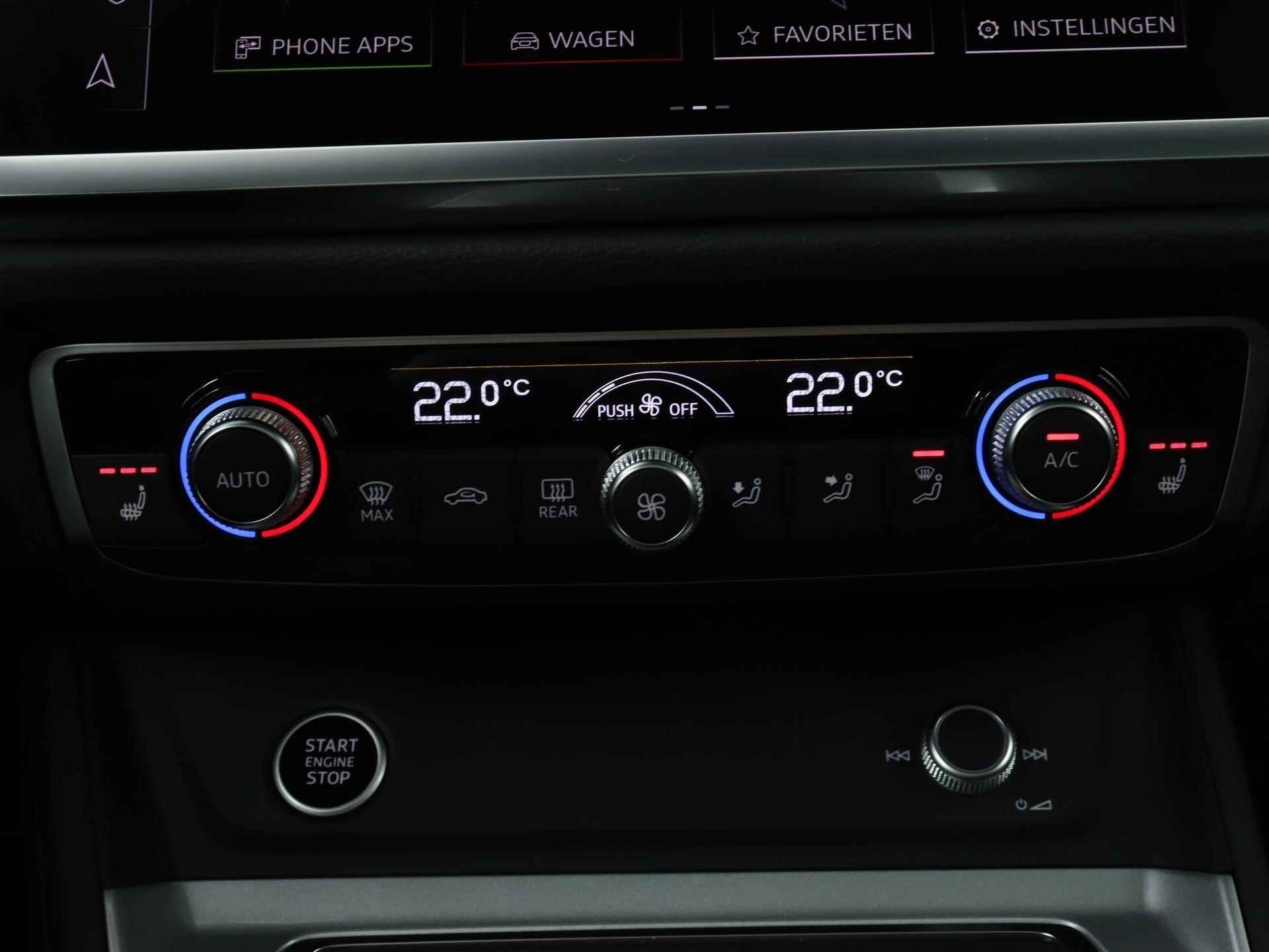 Audi Q3 40 TFSI Quattro S edition 190PK | S-line | Automaat | Panoramadak | Camera | Trekhaak | Optiek zwart | Navigatie | Climate Control | Audi Soundsystem | Matrix Led | Privacy glass | Stoelverwarming | Adaptive cruise control | Fabrieksgarantie tot 2027 | - 14/33