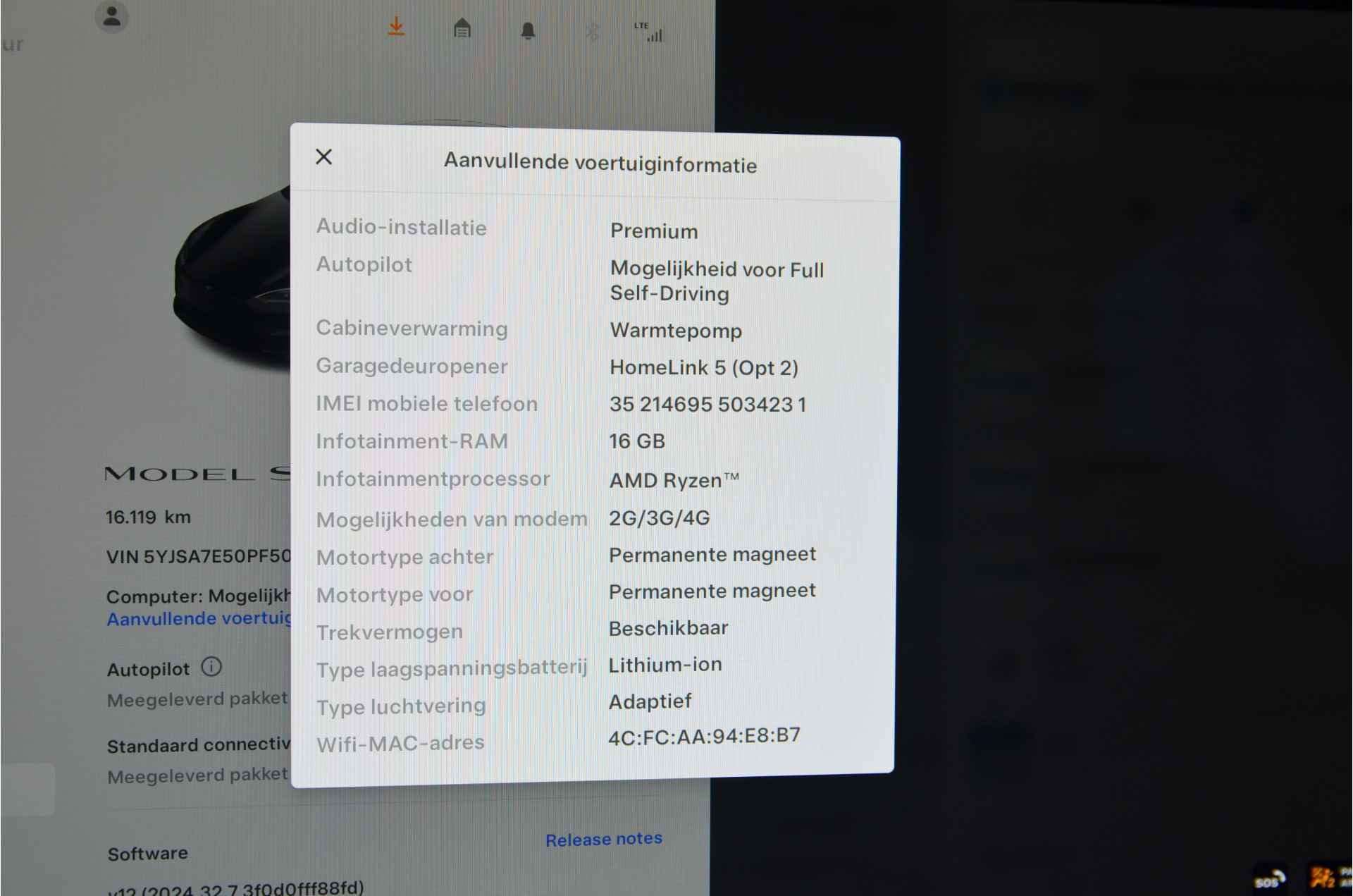 Tesla Model S Long Range Dual Motor AWD Warmtepomp, Adaptive Luchtvering, AutoPilot4.0 - 24/36