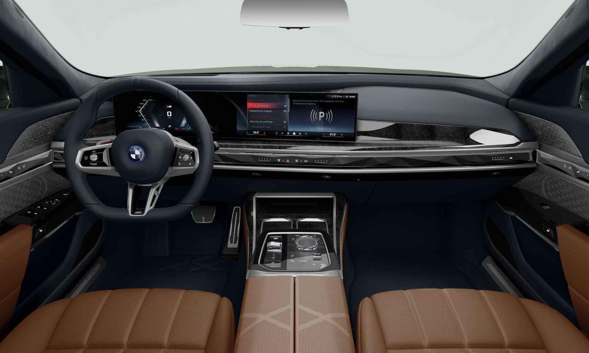 BMW i7 M70 xDrive | 21'' | B&W | Elek. portieren | Act. Steering | Panorama. | Driv. + Park. Prof. | Kristalkoplamp. | Stoelvent. + Massage voor/achter | Warmte Comf. voor/achter | Gelaagd glas | Theatre Screen - 3/4