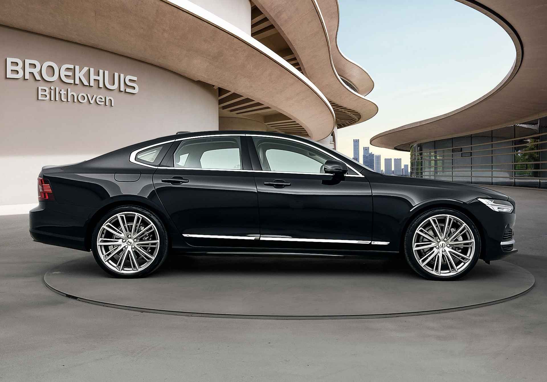 Volvo S90 T8 Plus Bright | Luchtvering | 21" | Stoelventilatie | Gelamineerd Glas | Adaptive Cruise | Trekhaak | BLIS - 8/29