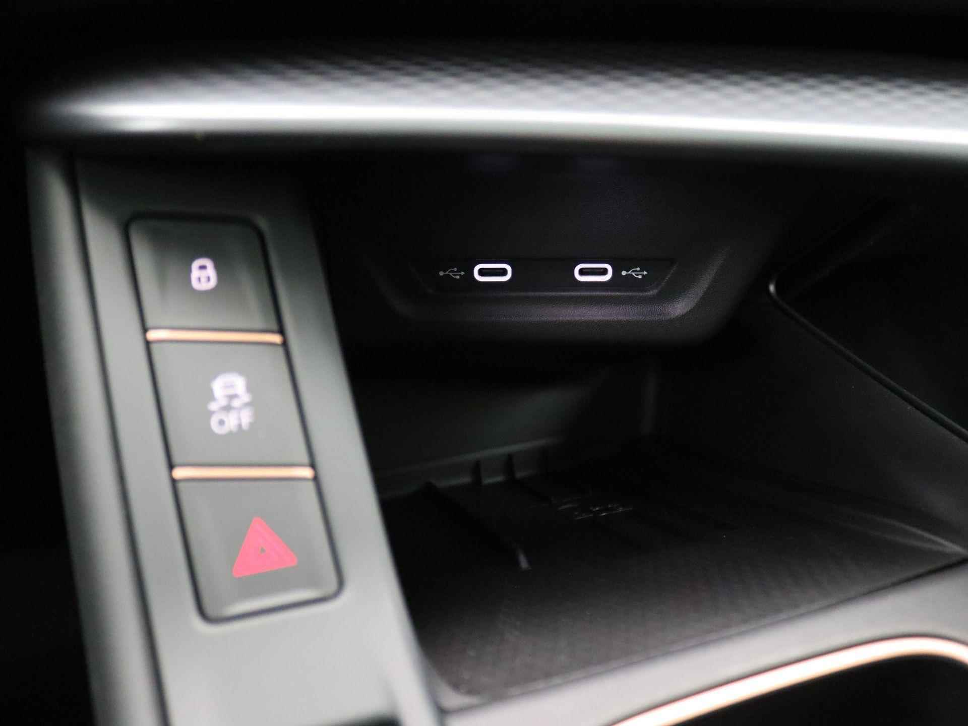 CUPRA Terramar 1.5 TSI e-Hybrid VZ Performance 272PK DSG matrix led, trekhaak, Sennheiser audio, 360gr. camera, head-up display, alarm, schuif-kanteldak, winterpakket, adaptive cruise met travel assist, side assist, virtual pedal, keyless, 20" lichtmetaal - 39/62