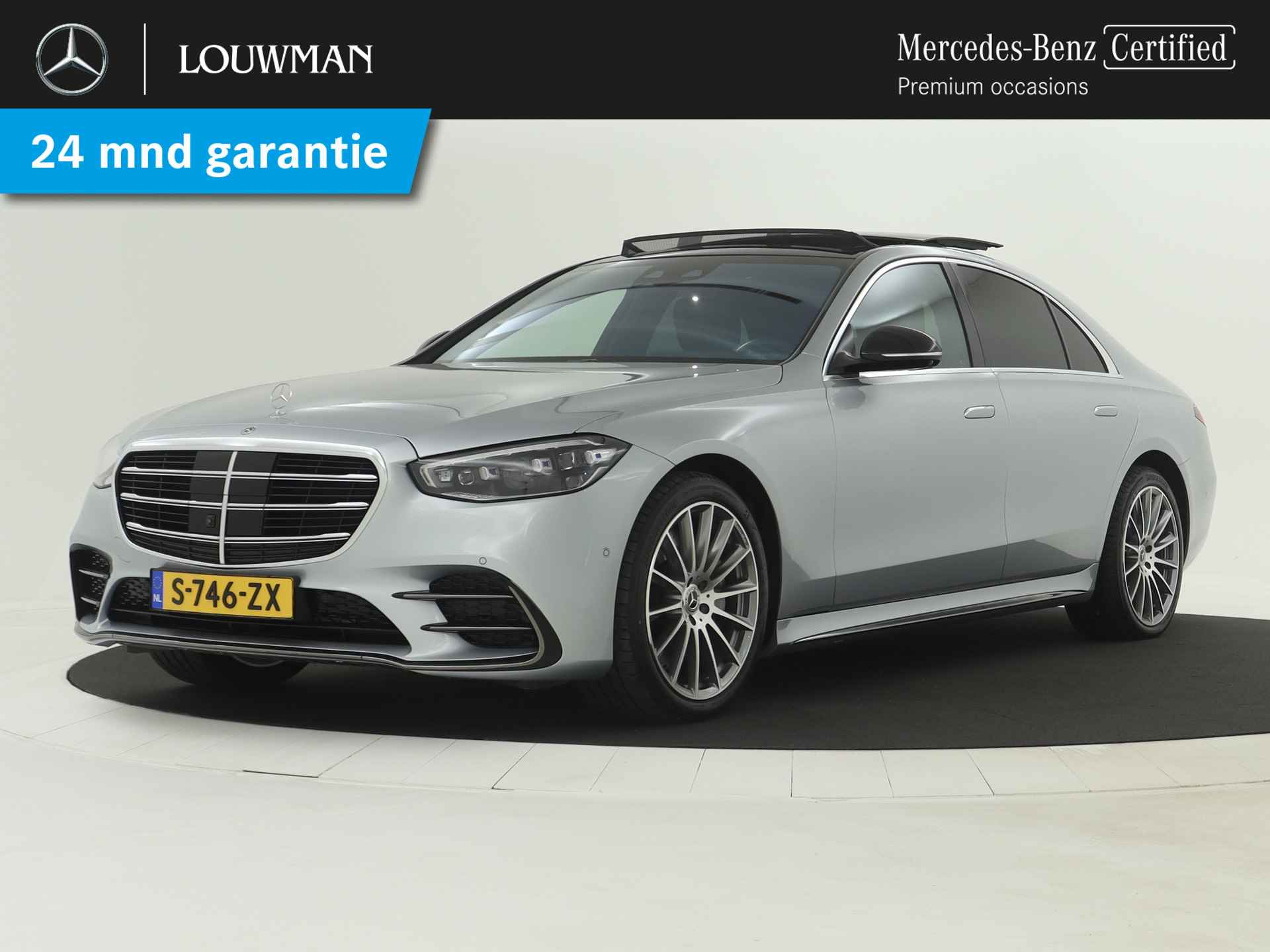 Mercedes-Benz S-Klasse 450 4-Matic AMG Nightpack | Panoramadak | Achterasbesturing | Rijassistentiepakket | Burmester Audio | Augmented Reality | Sluitbekrachtiging | Inclusief 24 MB Premium Certified garantie voor Europa. - 1/41