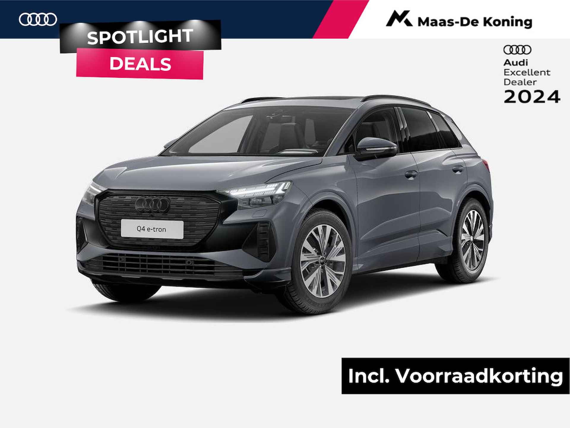 Audi Q4 e-tron 45 quattro Advanced edition 286 PK · MEGA Sale · Assistentiepakket plus · Comfortpakket · Glazen panoramadak - 1/7