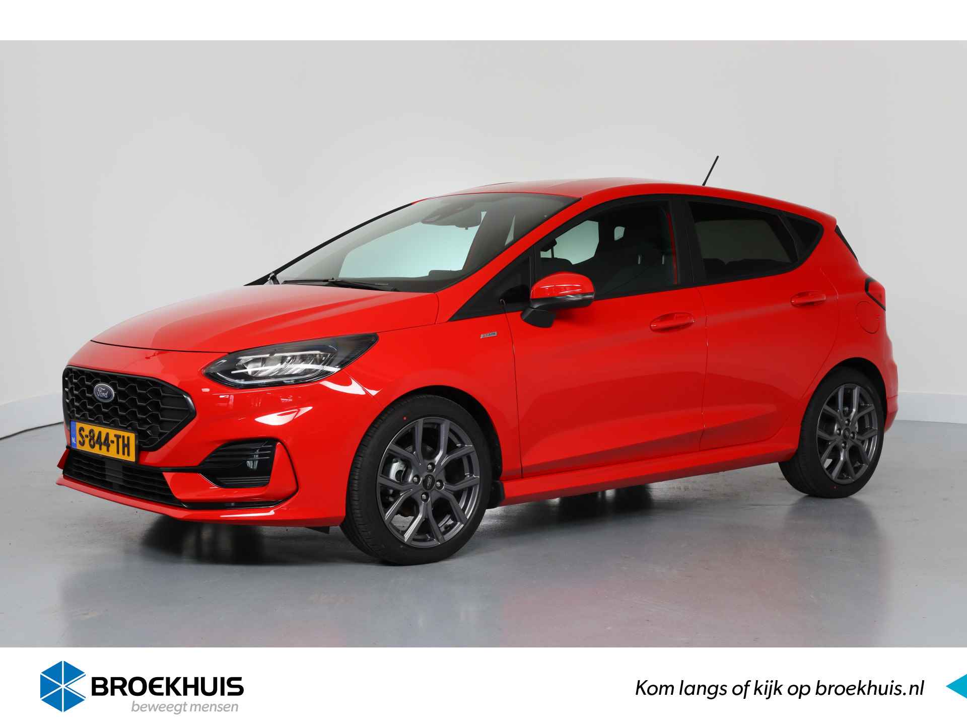 Ford Fiesta 1.0 EcoBoost Hybrid 125pk ST-Line | Automaat | Navi by App | Climate Control | Cruise Control | Winter pack | Led | Parkeersenso - 1/32