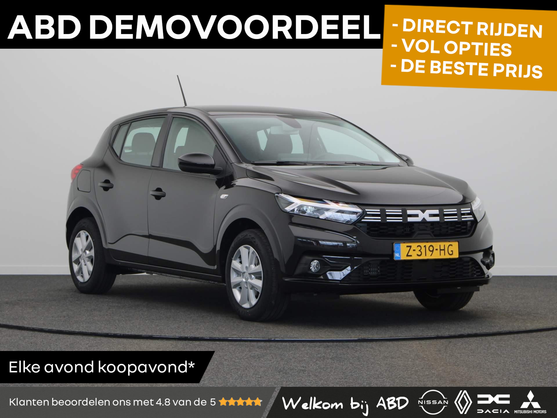 Dacia Sandero TCe 90pk Expression | Airco | Cruise control | LED verlichting | DEMO VOORDEEL |