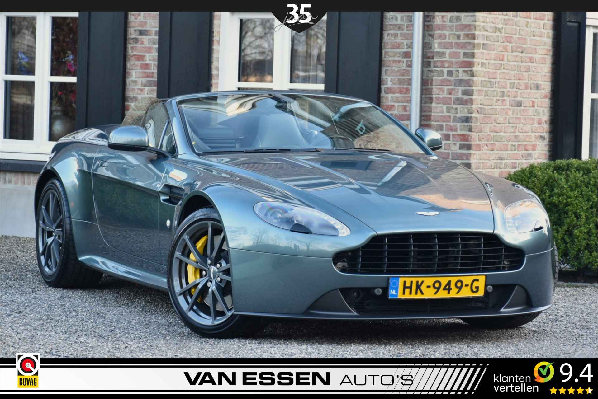 Aston Martin V8 Vantage Roadster 4.7 V8 S Sportshift N430 Alloro Green Volledige Historie!