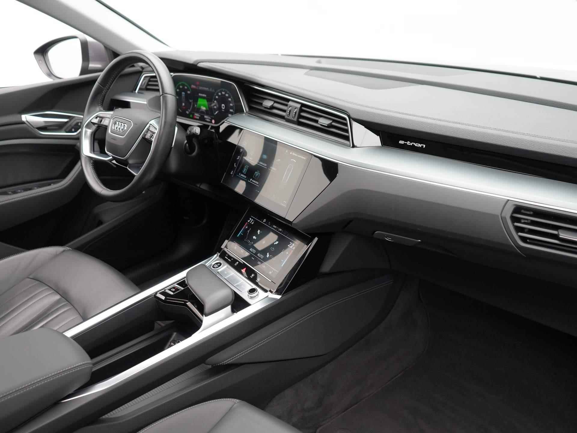 Audi e-tron 55 Quattro Business edition Plus 95 kWh Navi | Clima | Adaptive Cruise | Panoramadak | Leer | LED | Memory Stoelen - 44/59