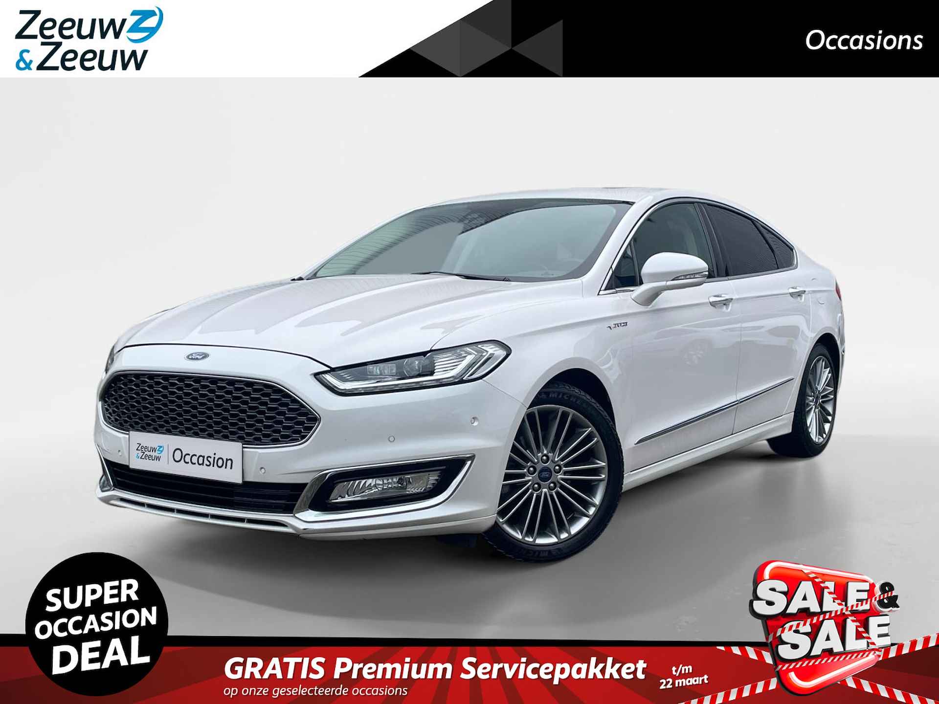 Ford Mondeo 2.0 IVCT HEV Vignale | Schuifdak | Dodehoek Detectie | Voorstoelen met massagefunctie | Stoel- en voorruitverwarming | Navigatie |