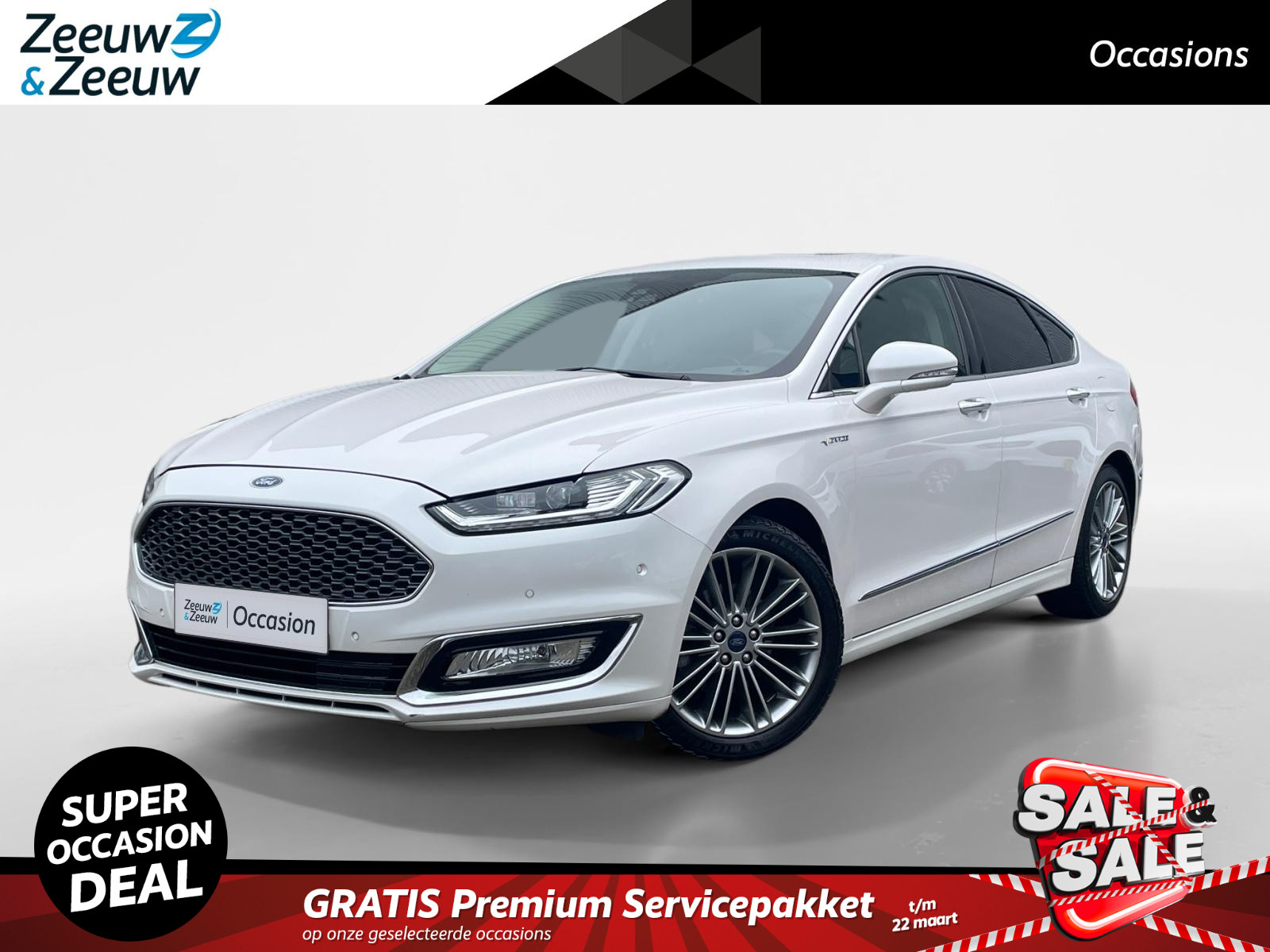 Ford Mondeo 2.0 IVCT HEV Vignale | Schuifdak | Dodehoek Detectie | Voorstoelen met massagefunctie | Stoel- en voorruitverwarming | Navigatie |