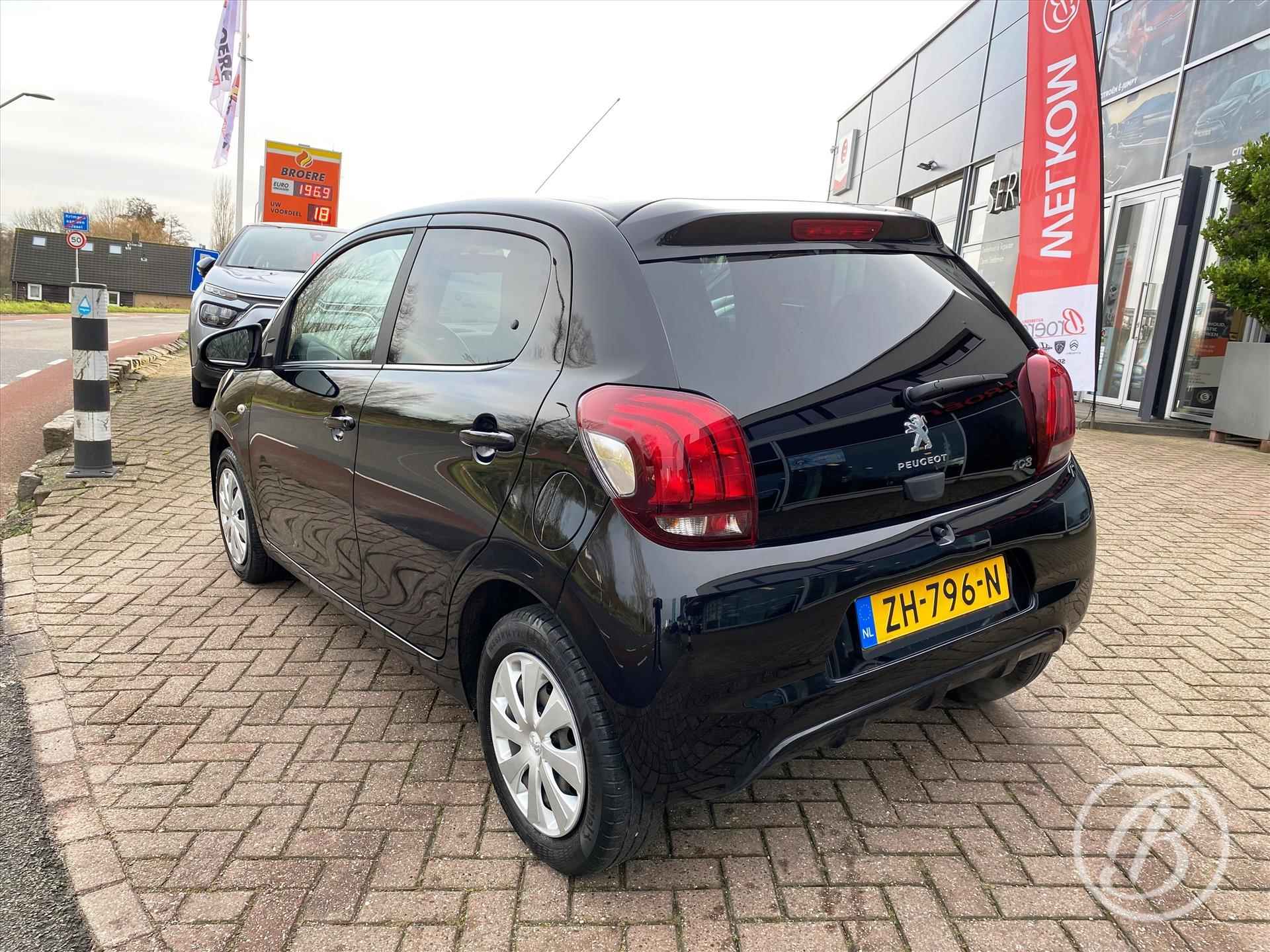 PEUGEOT 108 1.0 VTi 72pk 5D Active | airconditioning, toerenteller, elek. ramen, radio met bluetooth, usb en aux, getinte ramen achter, led dagrijverlichting - 4/48