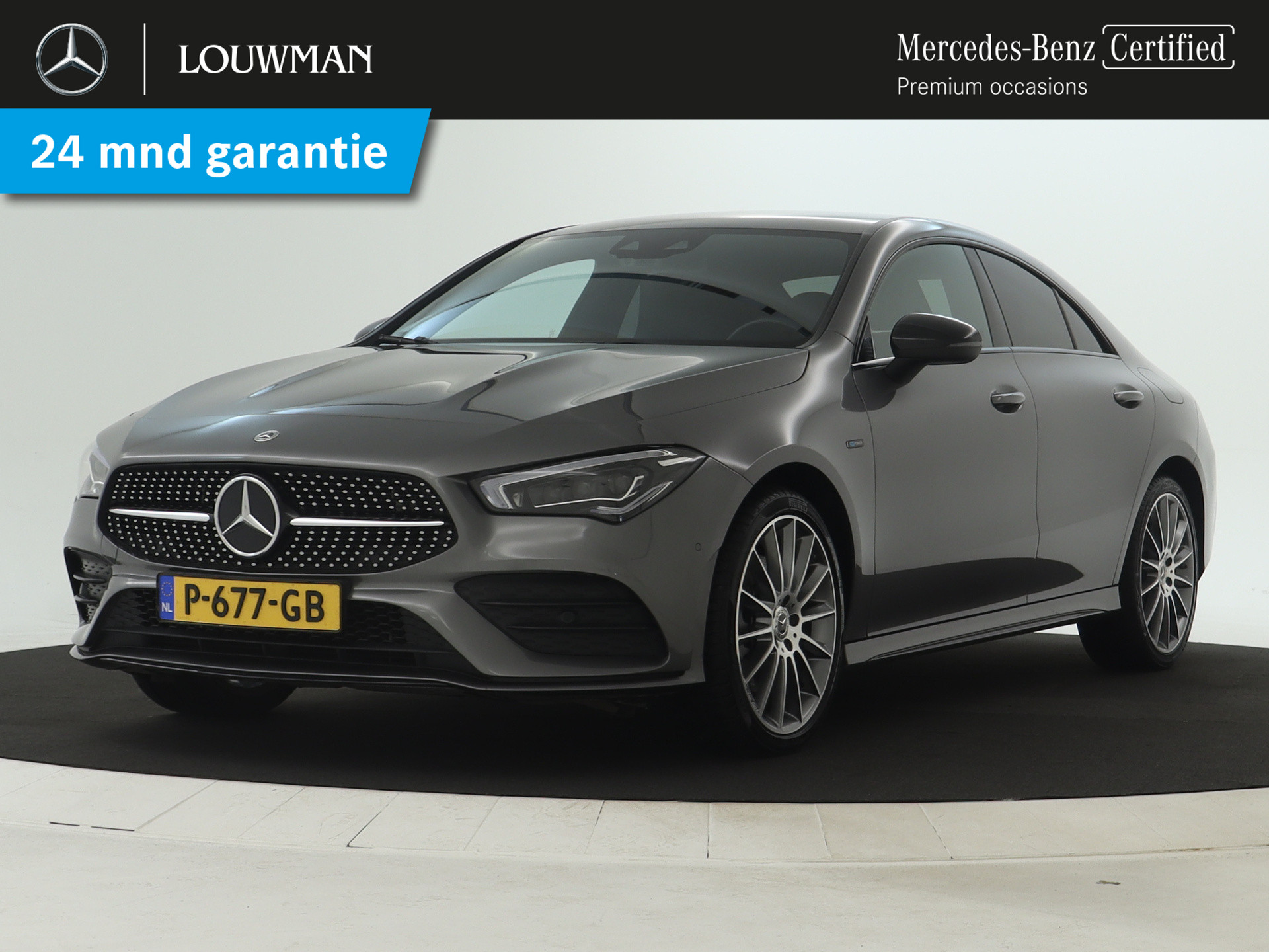 Mercedes-Benz CLA-Klasse 250 e AMG Nightpakket | Sfeerverlichting | Augmented Reality | Apple CarPlay | Stoelverwarming | Parkeerpakket met Camera | Inclusief 24 maanden MB Certified garantie voor Europa.