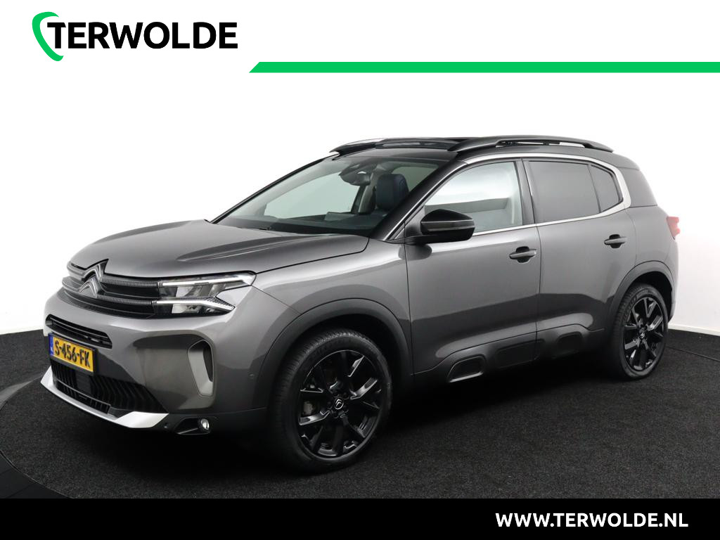 Citroen C5 Aircross 1.2 PureTech Shine | Trekhaak | 100% Dealer Onderhouden | Schuif/ Kantel Panorama dak | Metallic Lak | Leder | Stoelverwarming | Elektrisch Verstelbare Stoelen met Geheugenfunctie |