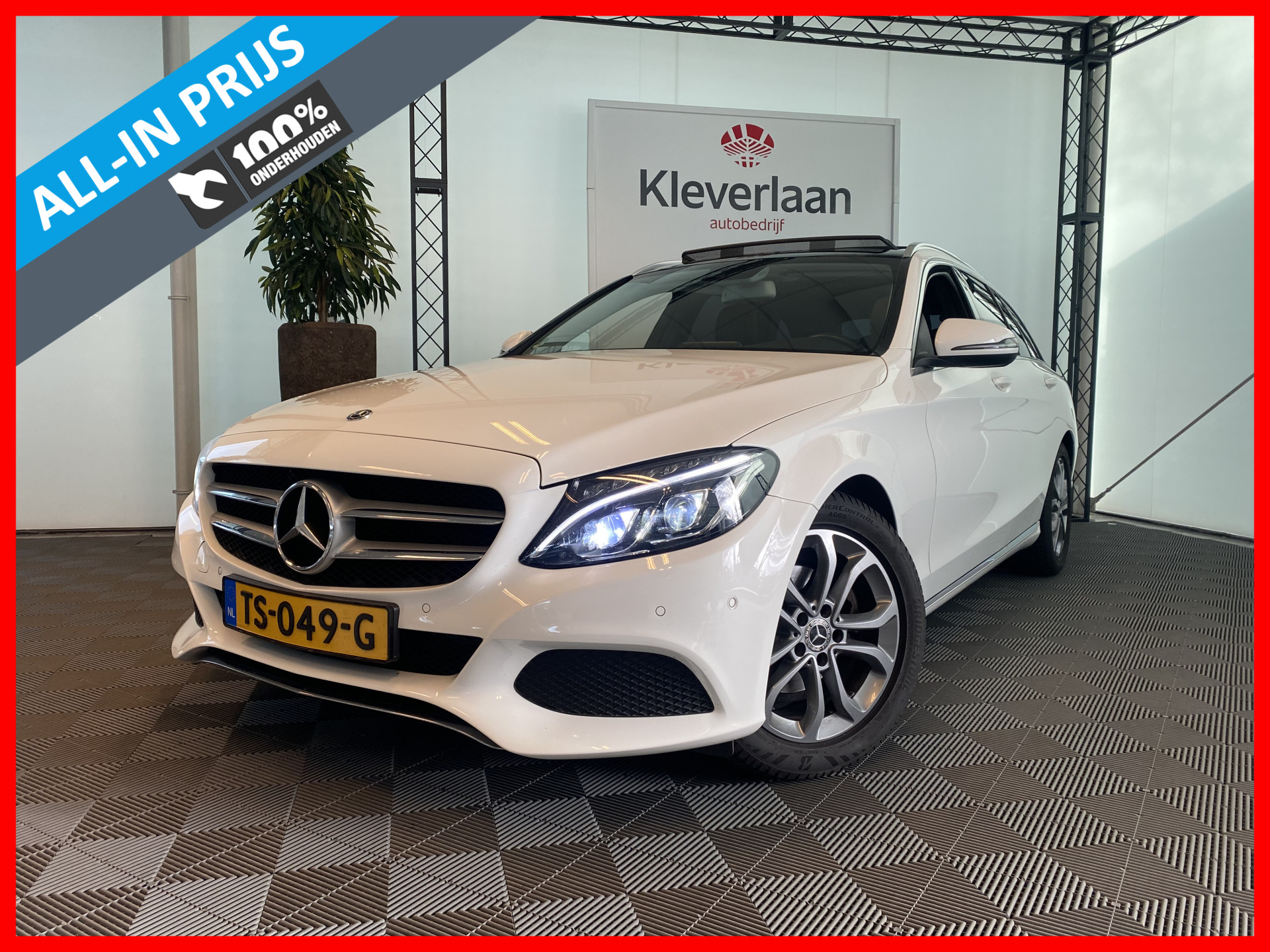 Mercedes-Benz C-Klasse Estate 180 Premium | Automaat | Navigatie | Bluetooth | Climate control | Pano-dak | bij viaBOVAG.nl