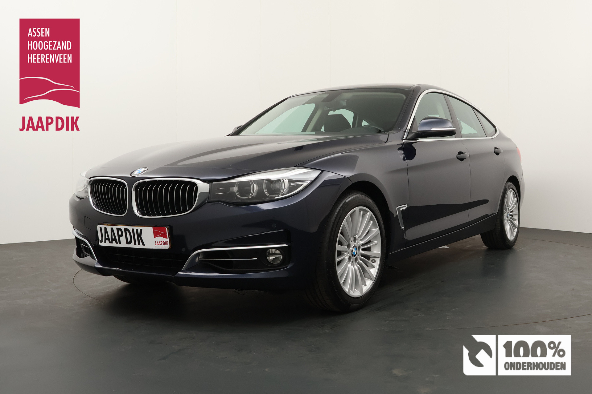 BMW 3-serie Gran Turismo BWJ 2018 320i 184 PK High Executive LEDER / FULL LED / STOELVERW. / APPLE & ANDROID / DAB+ / INKL. SPIEGELS / NAVI / CLIMA / CRUISE / PDC / LMV / CAMERA