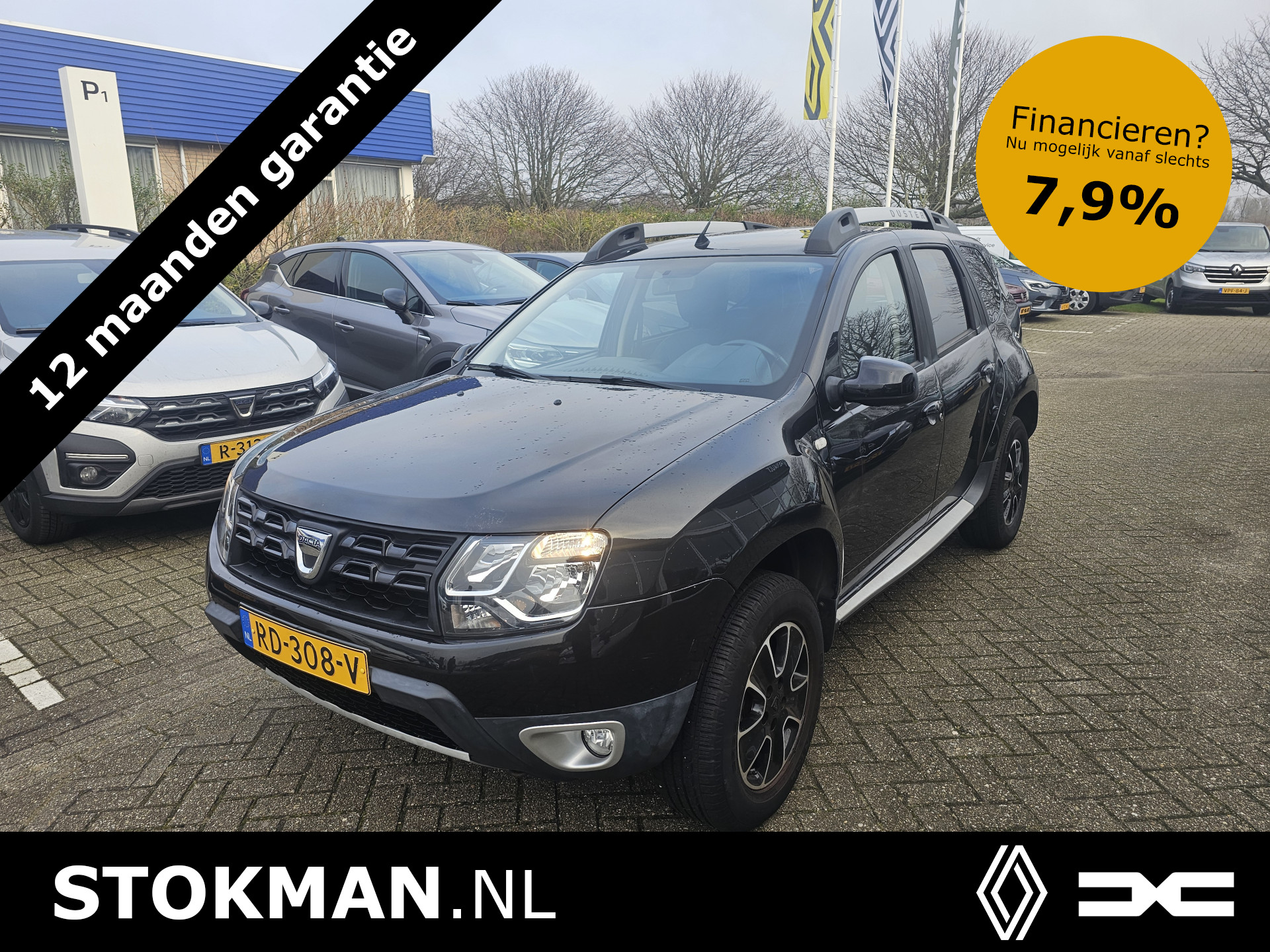 Dacia Duster 1.2 TCe 125 pk 4x2 Blackshadow | Airco | Navigatie | Leder | Stoelverwarming | 1.500 kg trekgewicht | incl. Bovag rijklaarpakket met 12 maanden garantie |