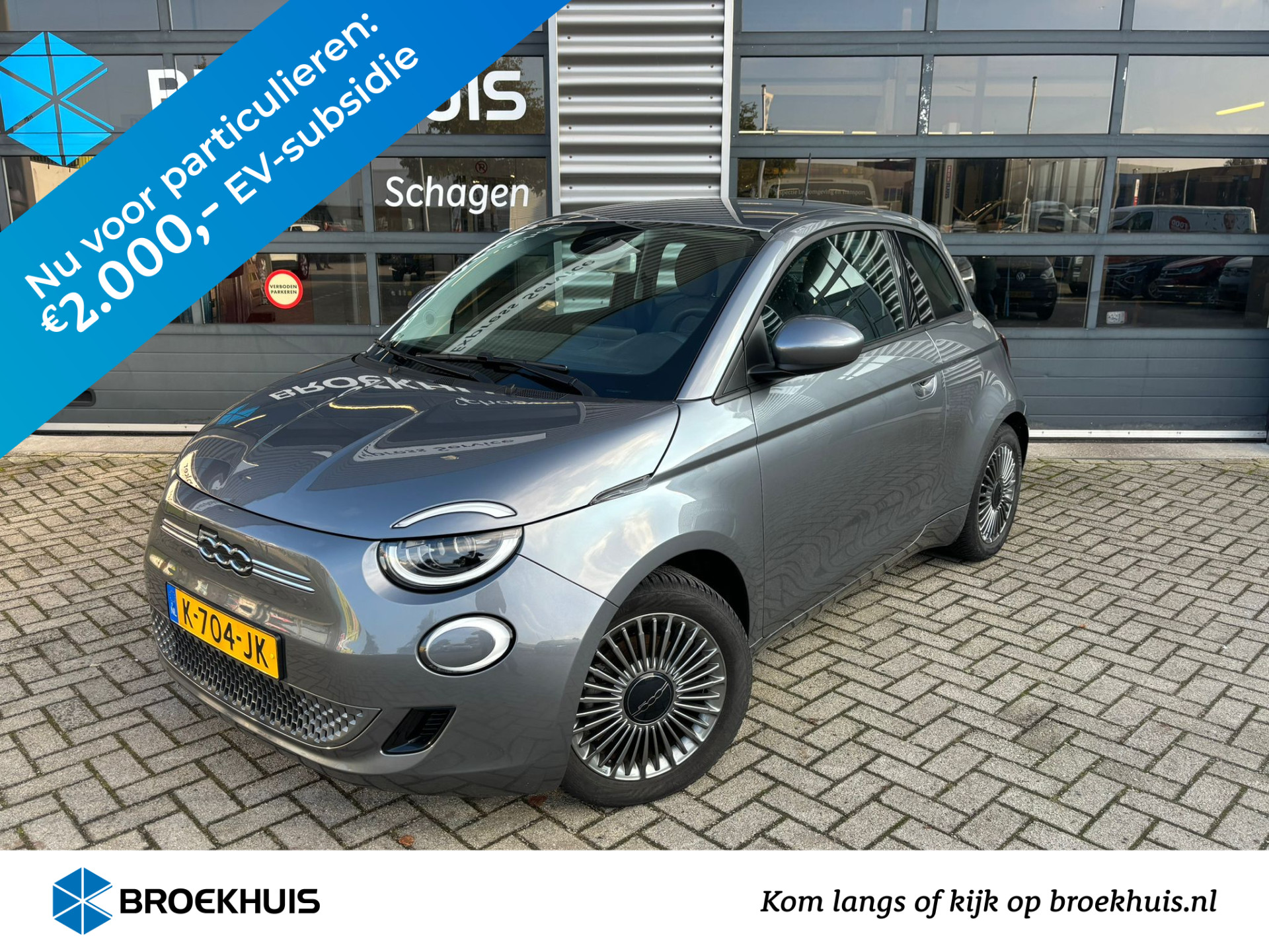 Fiat 500 Icon 42 kWh | € 12950 na aftrek subsidie | Full LED | achteruitrij camera |