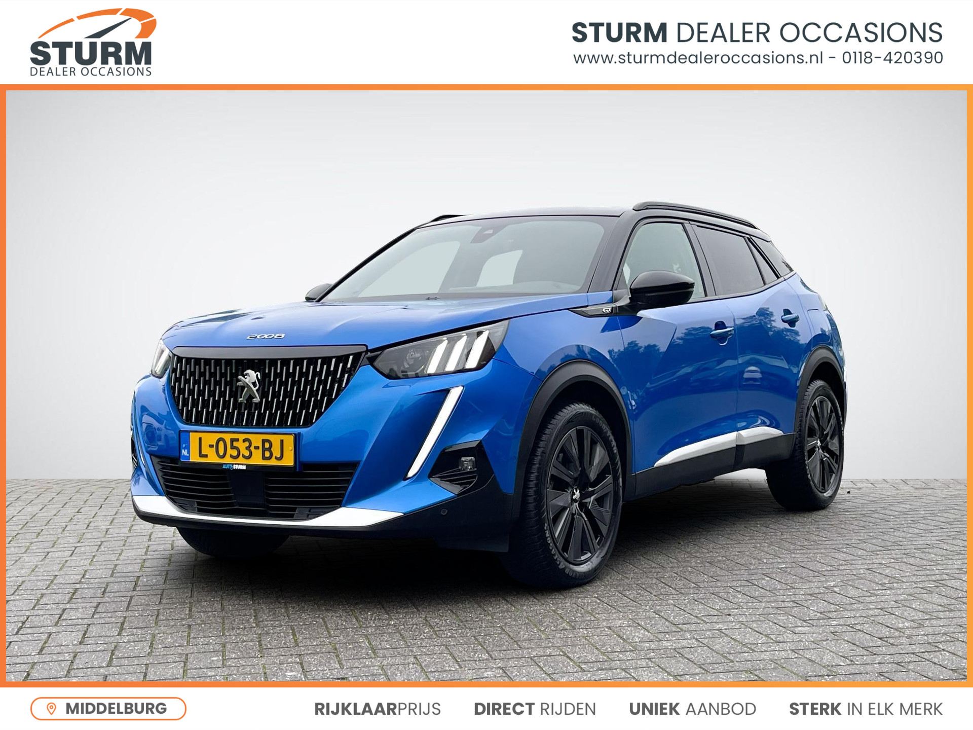 Peugeot 2008 1.2 PureTech GT Pack Automaat | Trekhaak | Panoramadak | Nappa Leder | Stoelverwarming | 360° Camera | Massagestoel | Rijklaarprijs!