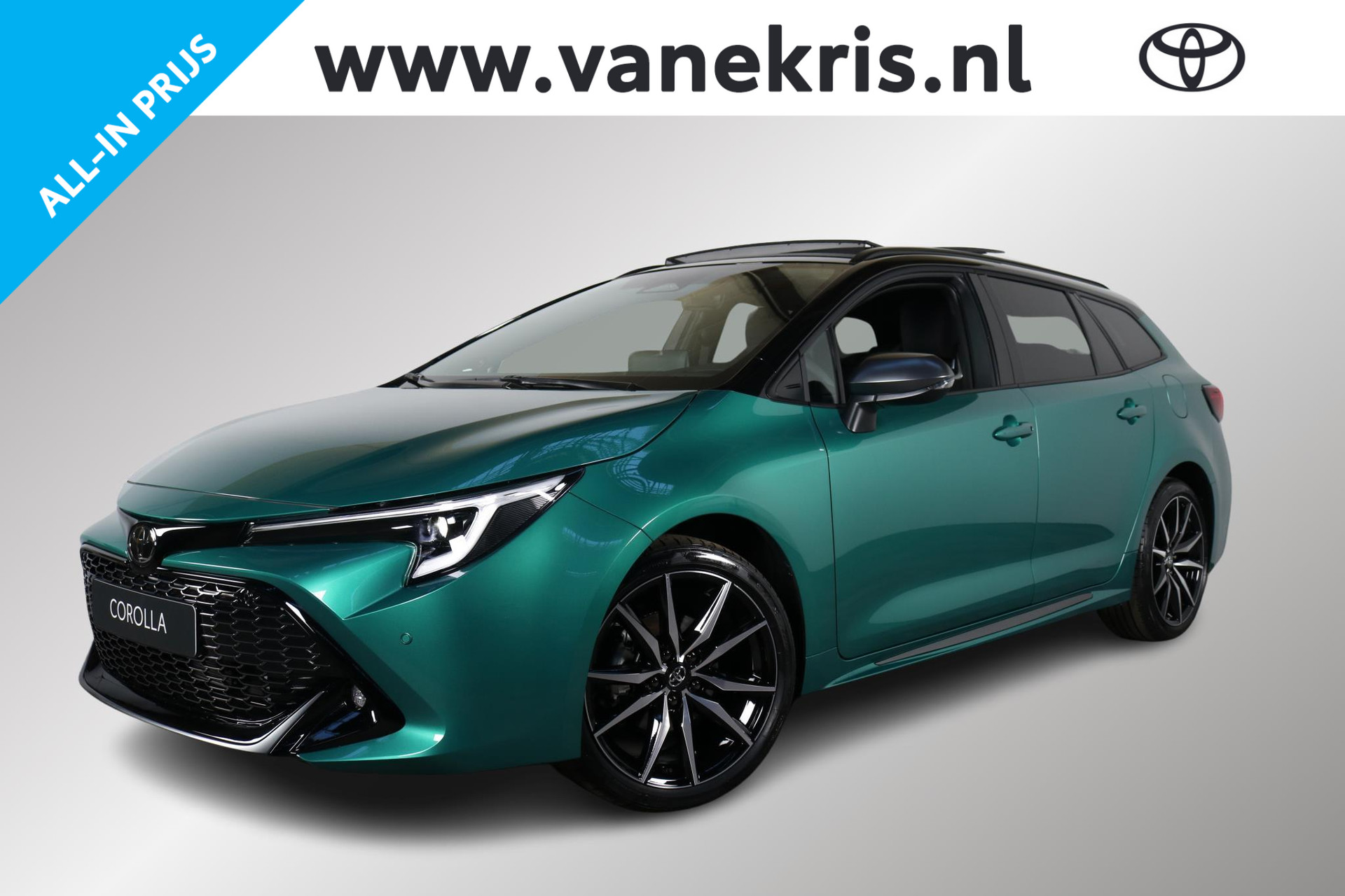 Toyota Corolla Touring Sports 1.8 Hybrid GR Sport, Schuif-kanteldak, JBL, NIEUW , Direct leverbaar met € 3000 extra premie!