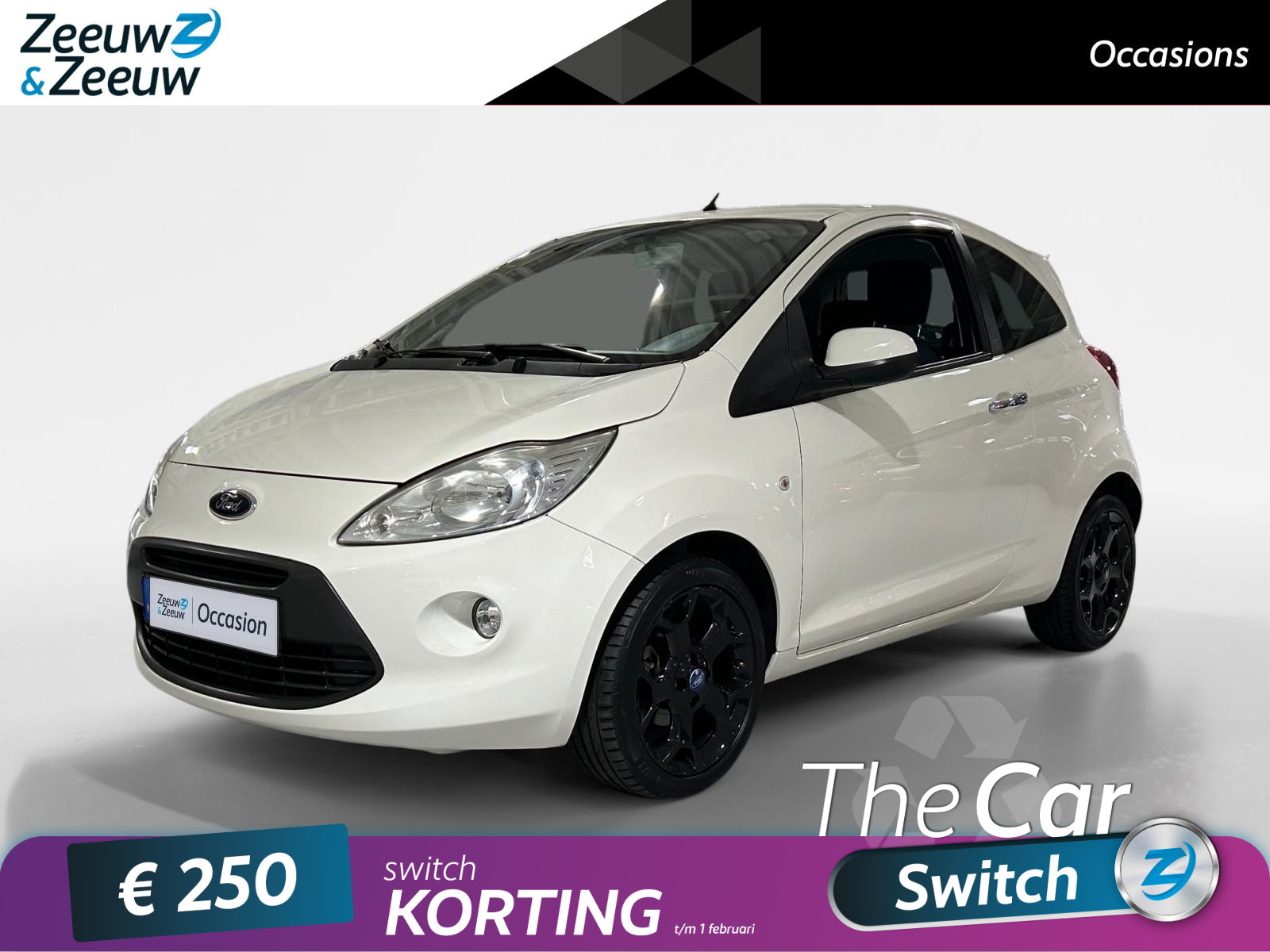 Ford Ka 1.2 Titanium X start/stop | Airco | 16”Lichtmetalen Velgen | Elektrisch bedienbare Buitenspiegels | Achterspoiler