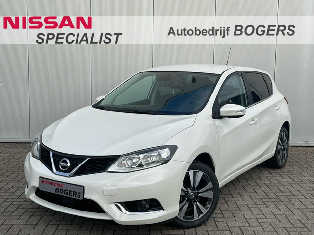 Nissan Pulsar 1.2 DIG-T N-Connecta Navigatie, Climate Control, Cruise Control, 17"Lm, Half Leder, Achteruitrijcamera