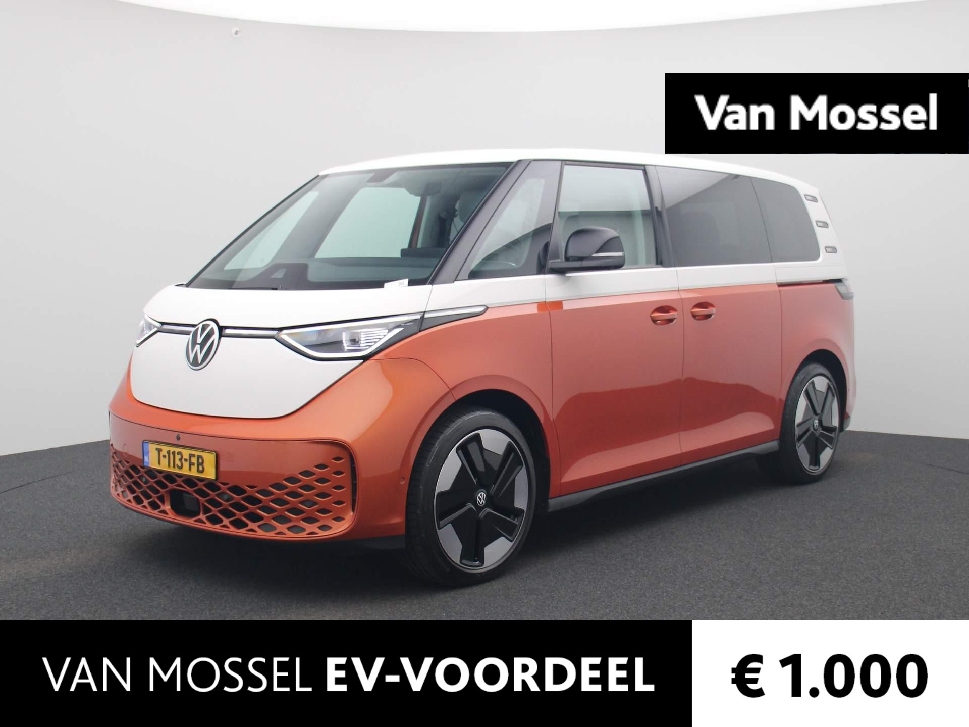 Volkswagen ID. Buzz 1st Max 77kWh | Navigatie | Airco | Parkeersensoren voor/achter | 21 inch Velgen | 360' Camera | LED | Stuur/Stoelverwarming |