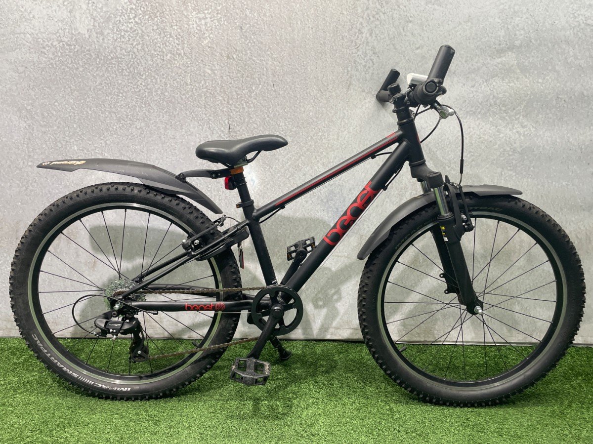 Bikefun The Beast MTB 24 inch Jongens Zwart Rood 2023