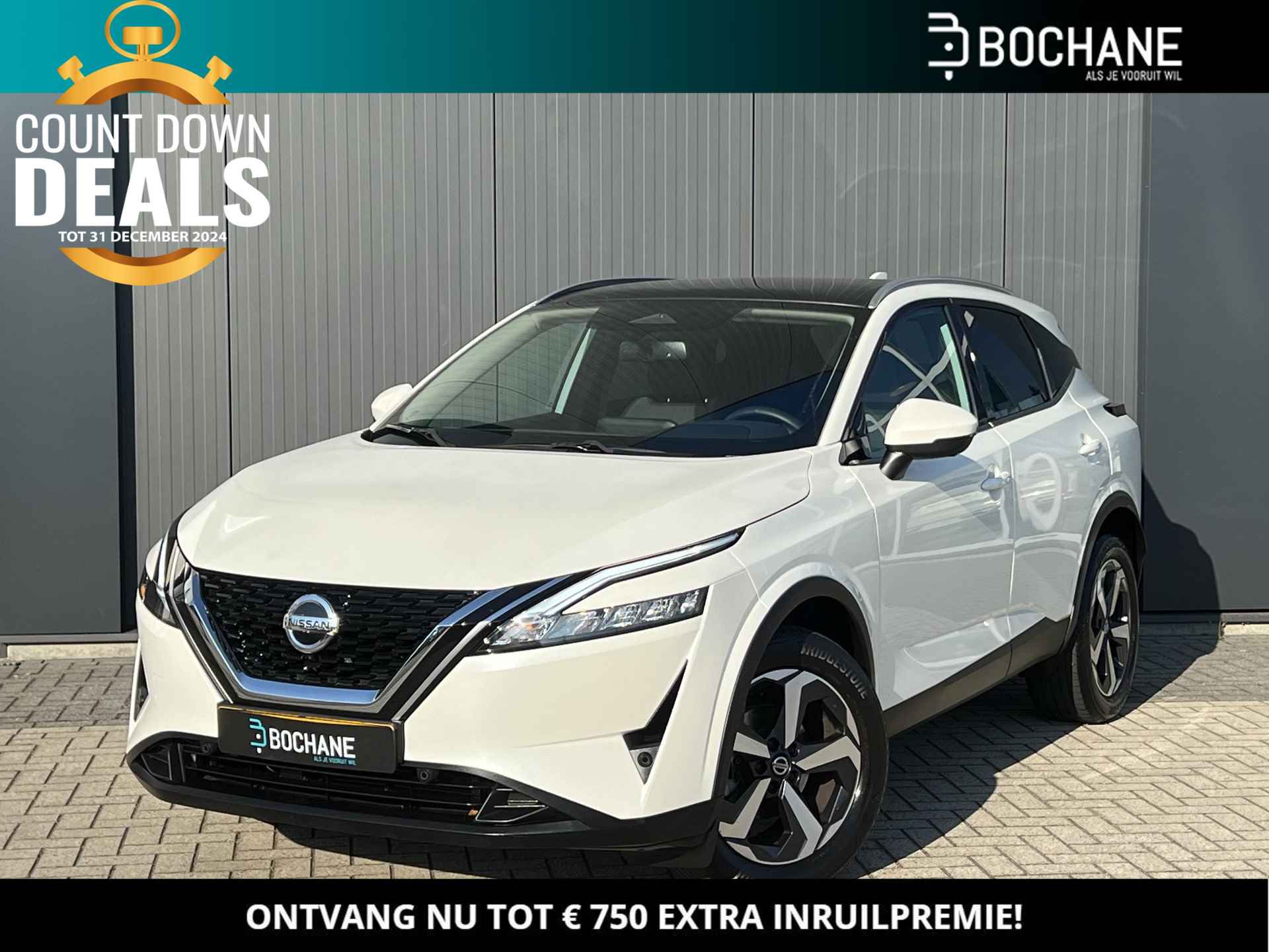 Nissan Qashqai 1.3 MHEV 158 Xtronic N-Connecta | Panoramadak | 360º Camera | Navigatie | Adaptive Cruise Control | Dodehoek Assistent - 1/23