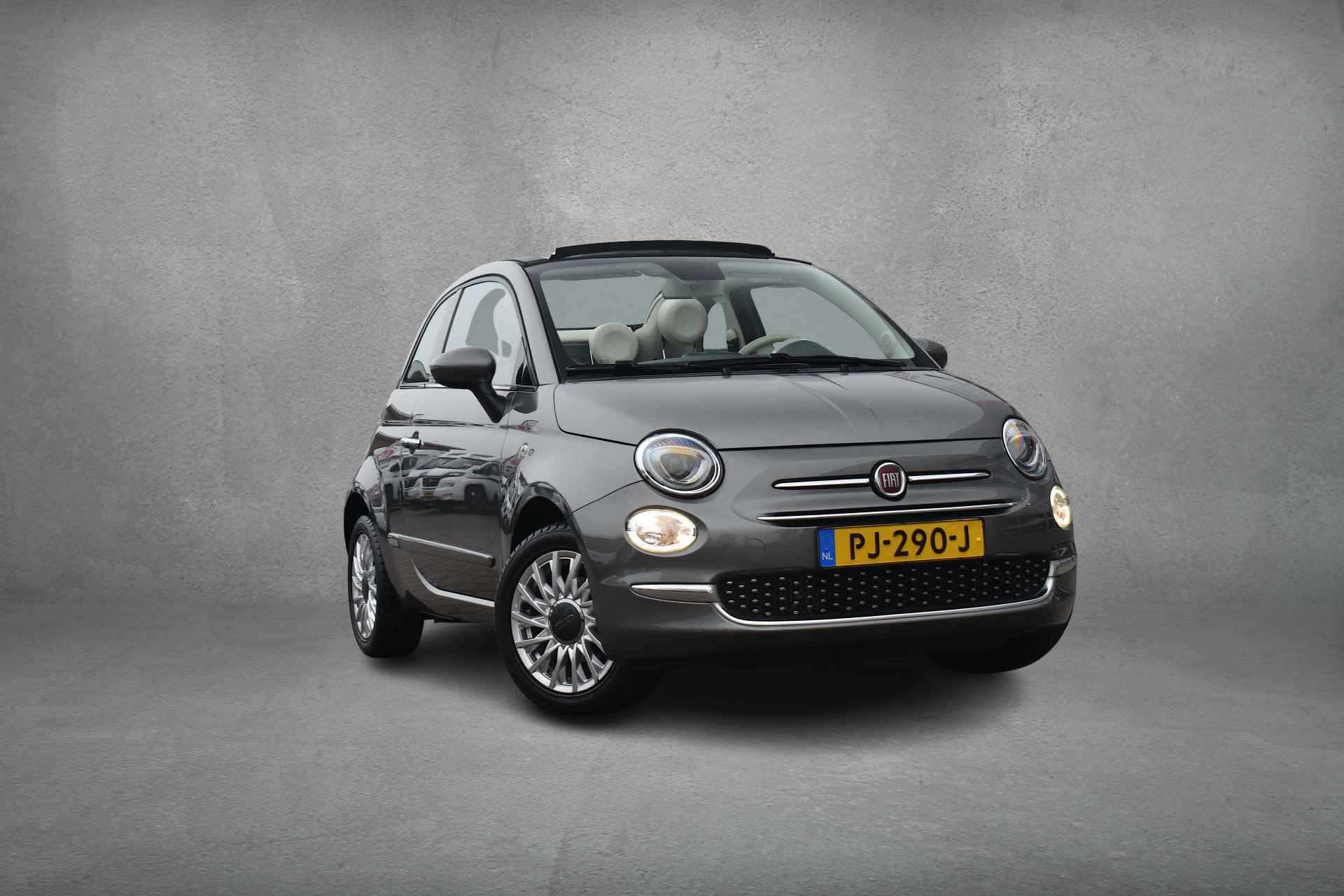 Fiat 500C 0.9 TwinAir Turbo Lounge | Cabrio | Half Leer | Navi | Cruise - 33/35