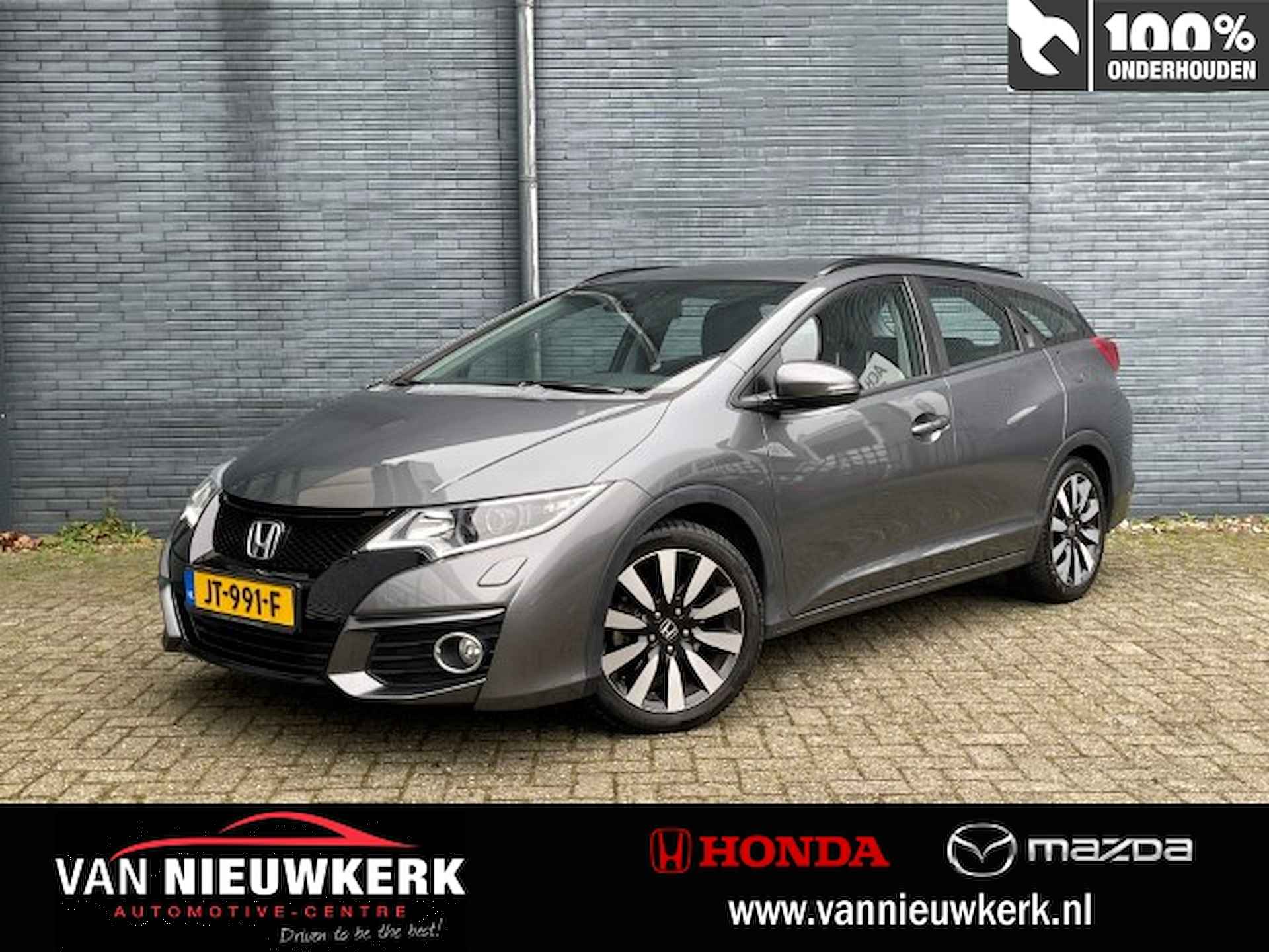 HONDA Civic Tourer 1.8 142pk Automaat Elegance | Dealeronderhouden | 1e Eigenaar | Cruisecontrol | Climatecontrol | Parkeercamera |